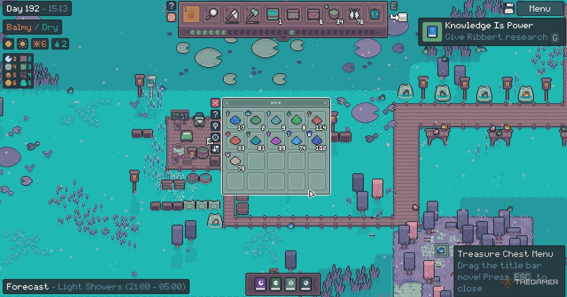 A chest full of mushroom powders in Mudborne.
