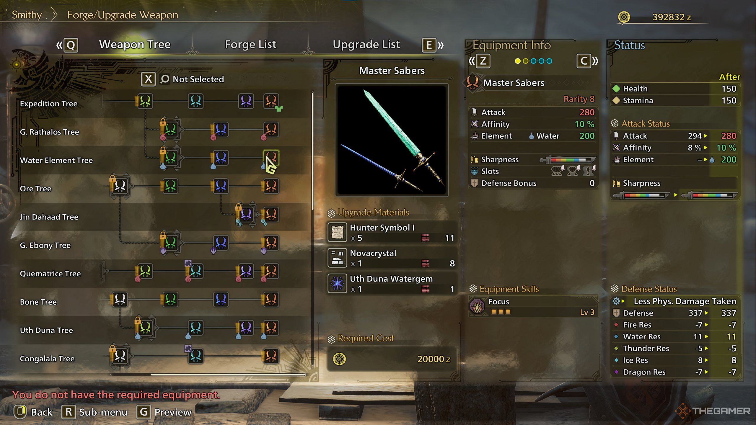 A forge preview image of the master sabers from monster hunter wilds.