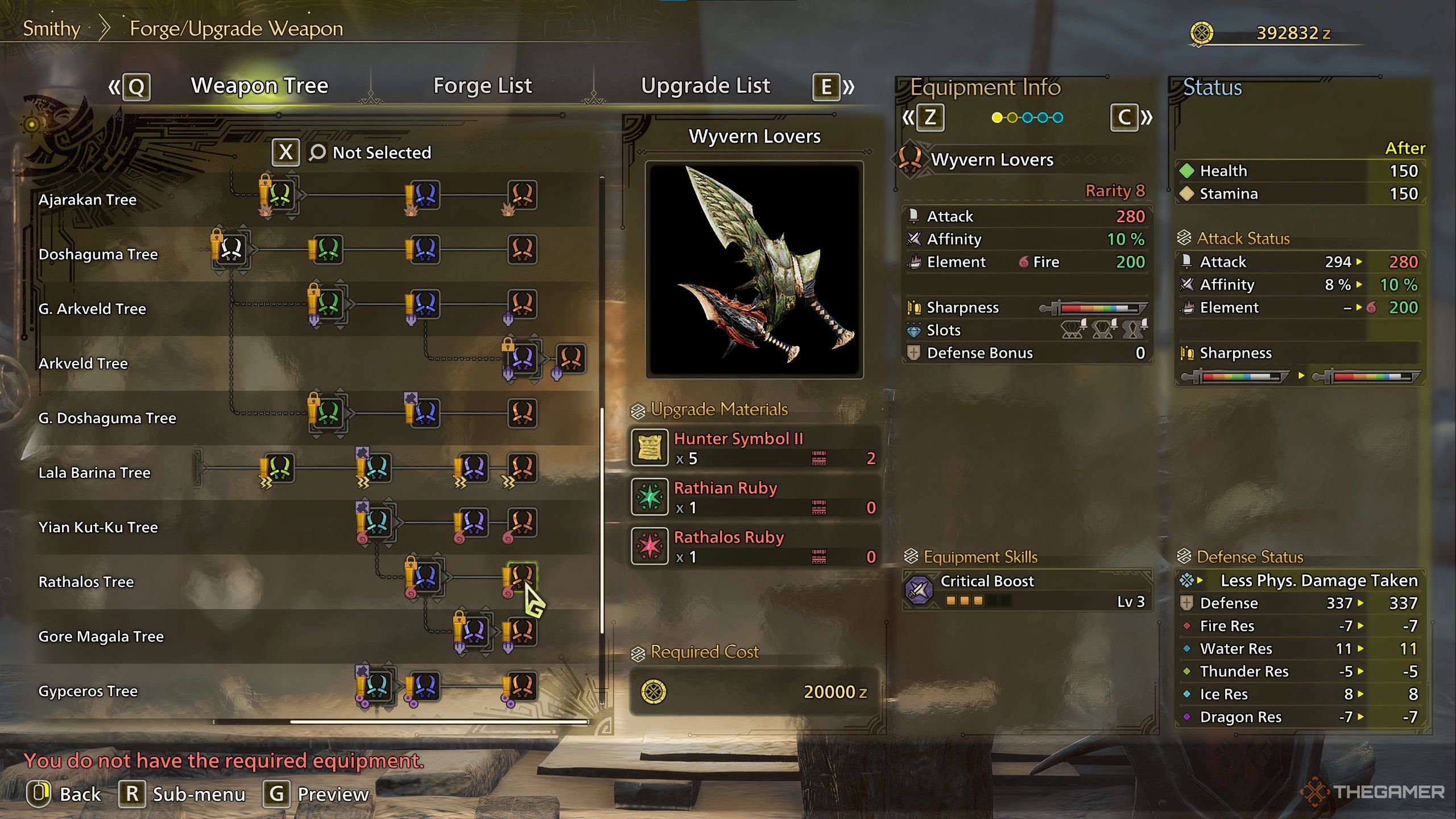 A forge preview image of the wyvern lovers from monster hunter wilds.