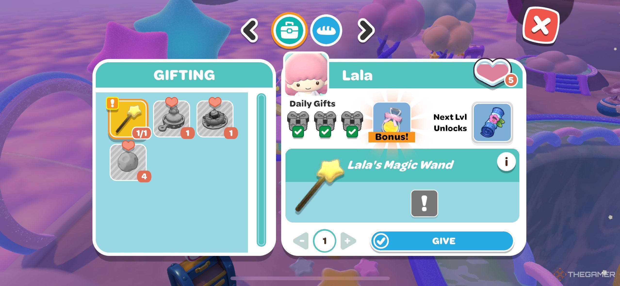 Hello Kitty Islands a player to stick Lala in the Adventure.