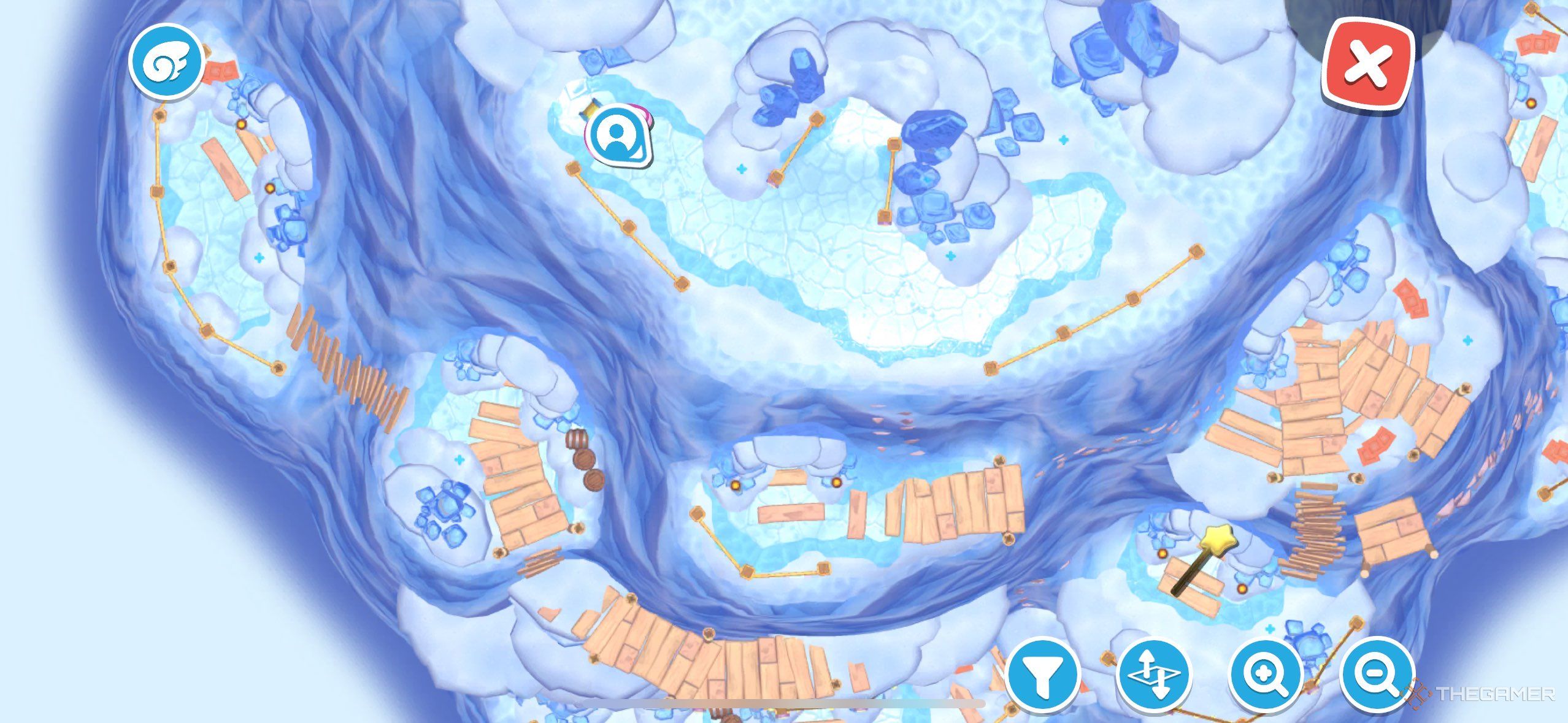 Hello Kitty Islands a player looking for a map with a Wandy icon of Lala.
