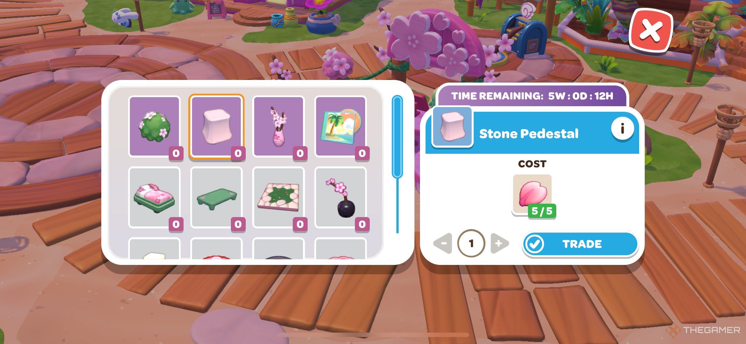 Hello Kitty Island Adventure a player to buy from Spring Time Celebration Kiosk.