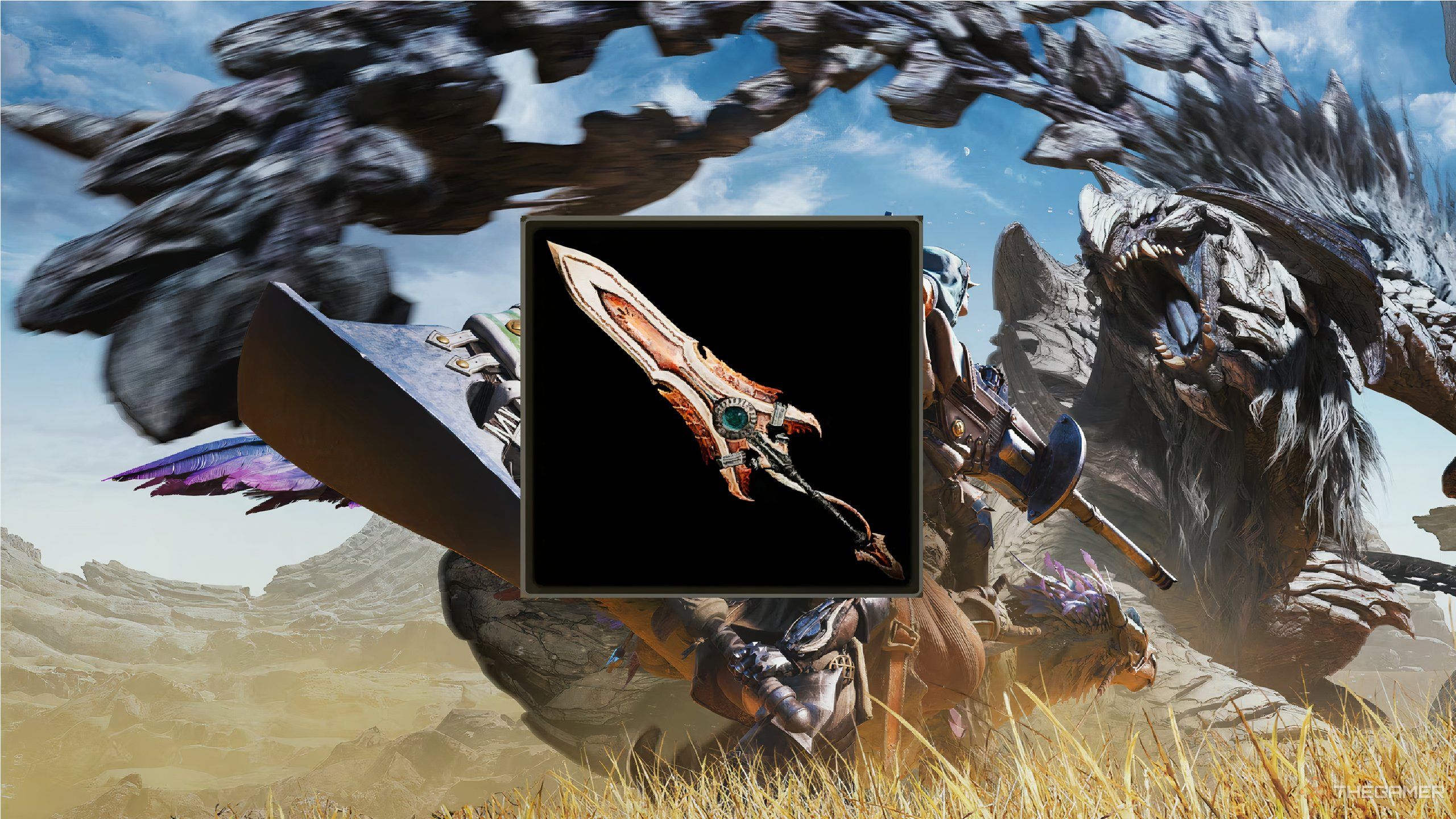 A preview image of immolator blade from monster hunter wilds.