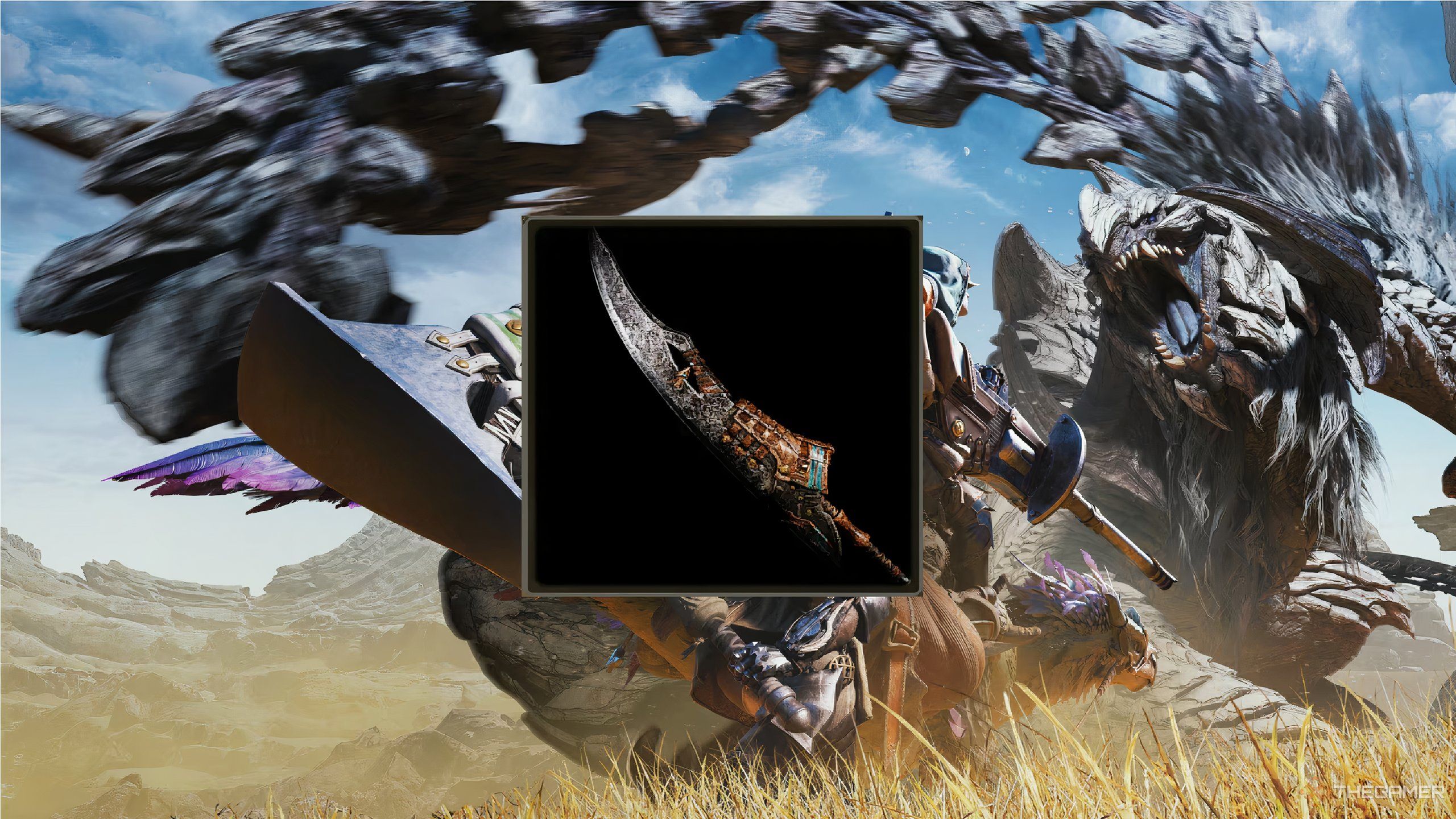 A preview image of the esperanza blade from monster hunter wilds.