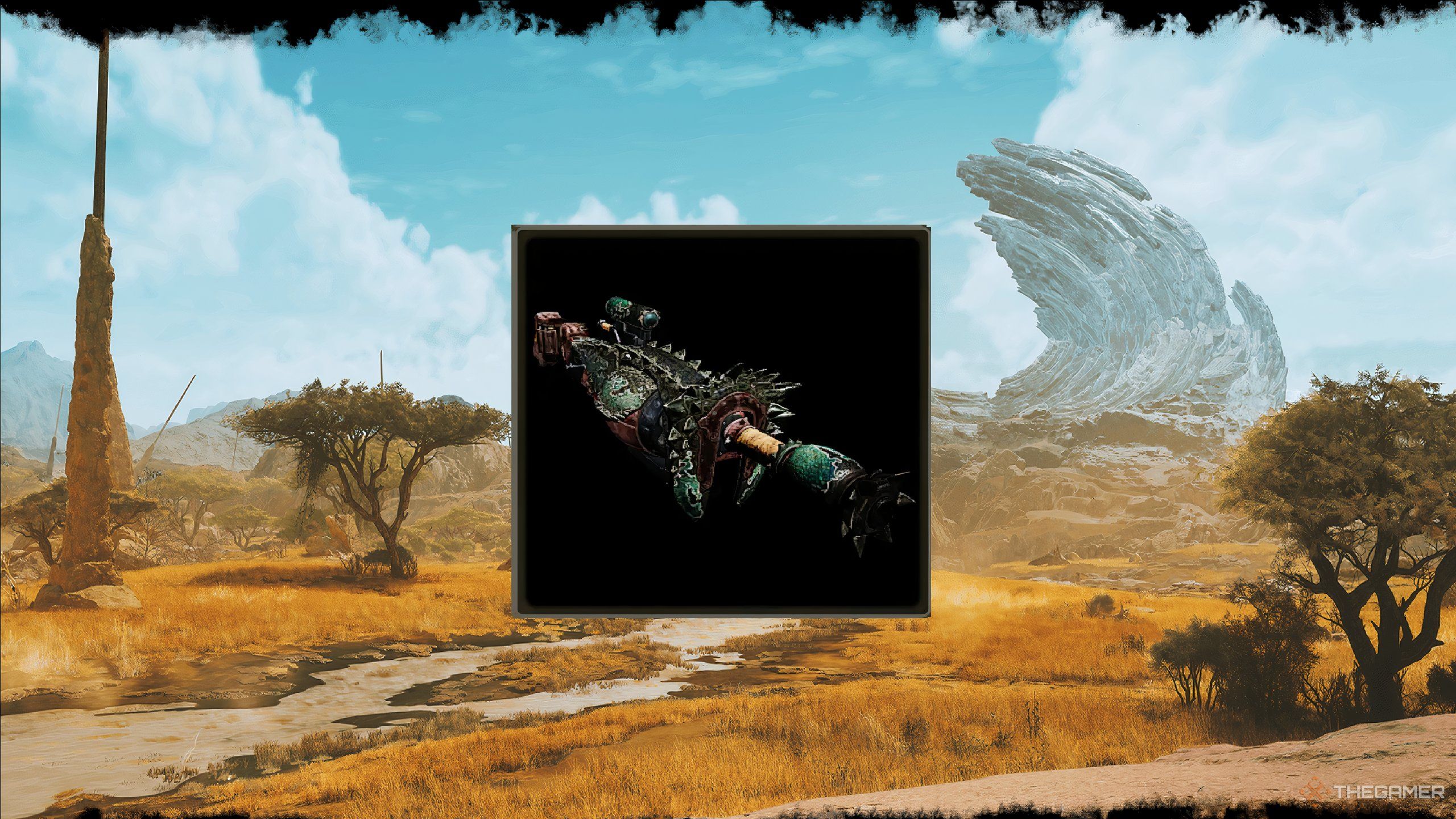 A preview image of the Shrouded Muktana from monster hunter wilds.