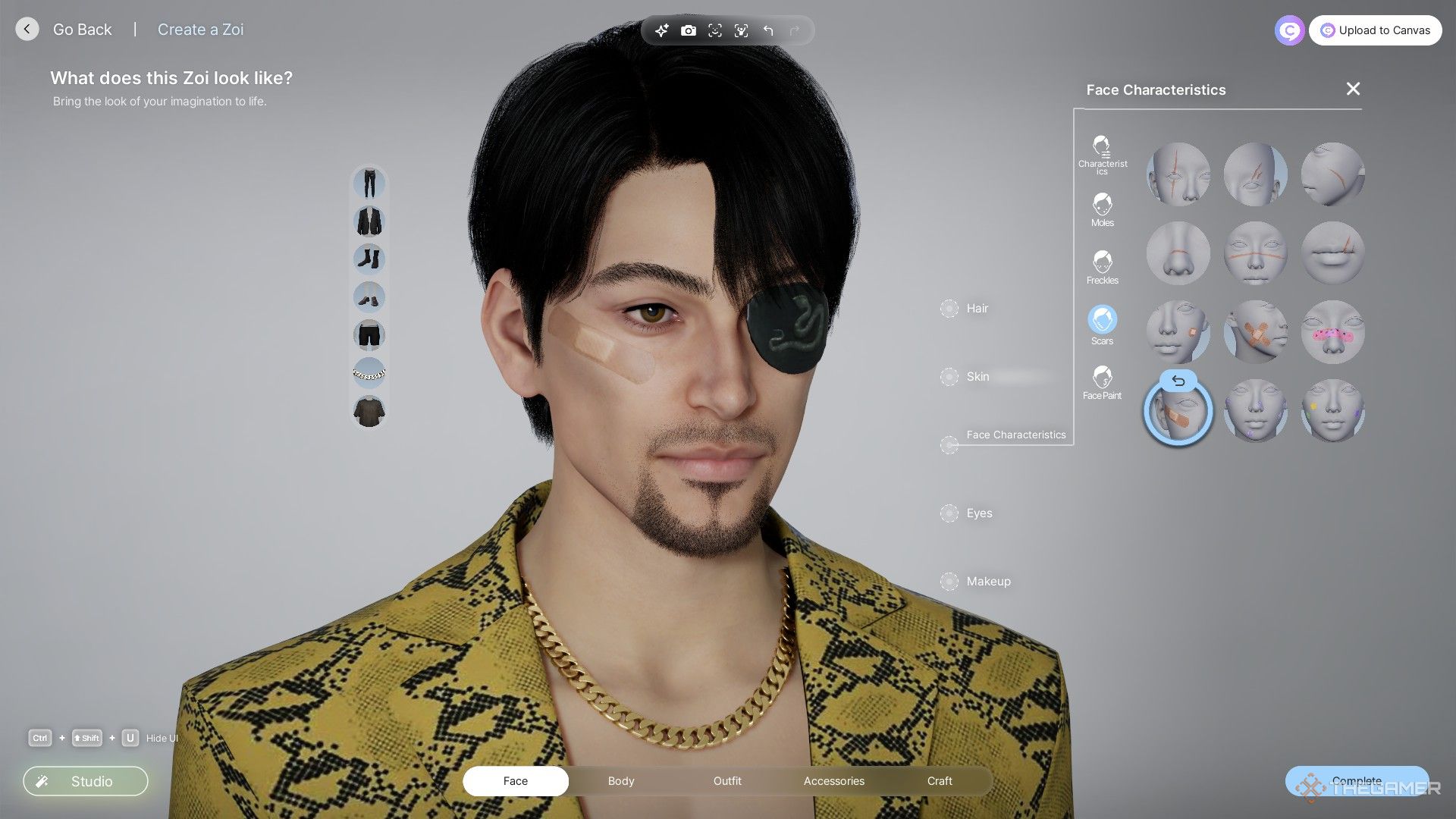 A Zoi that looks like Majima in InZoi.