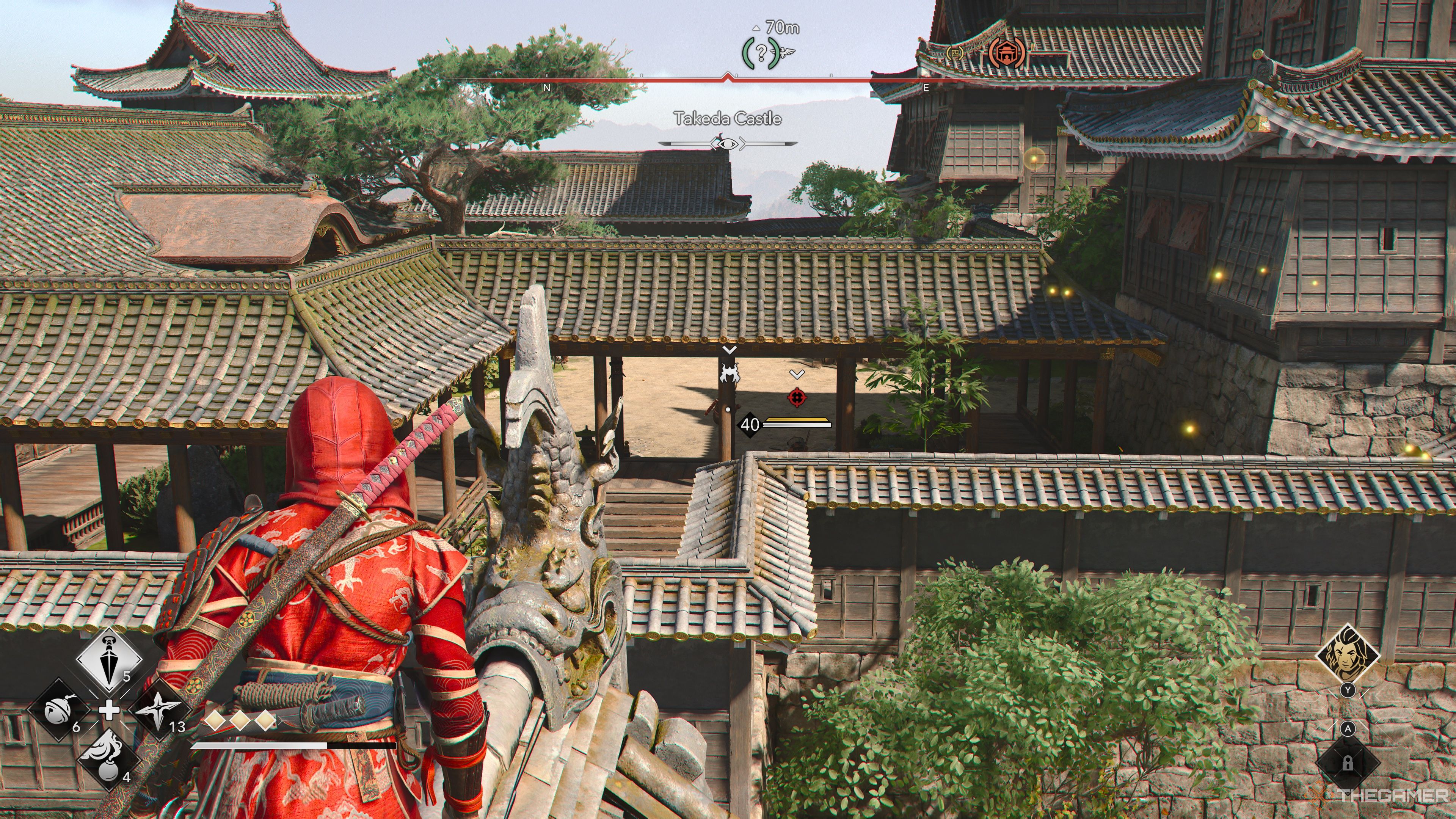 The Takeda Castle Second Daisho in Assassin's Creed Shadows.