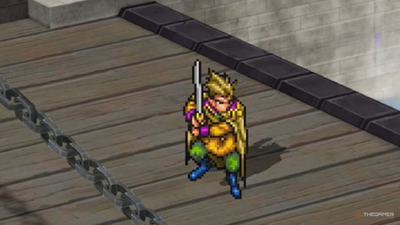 Ain Gide همانطور که در Suikoden 1 HD Remaster ظاهر می شود.