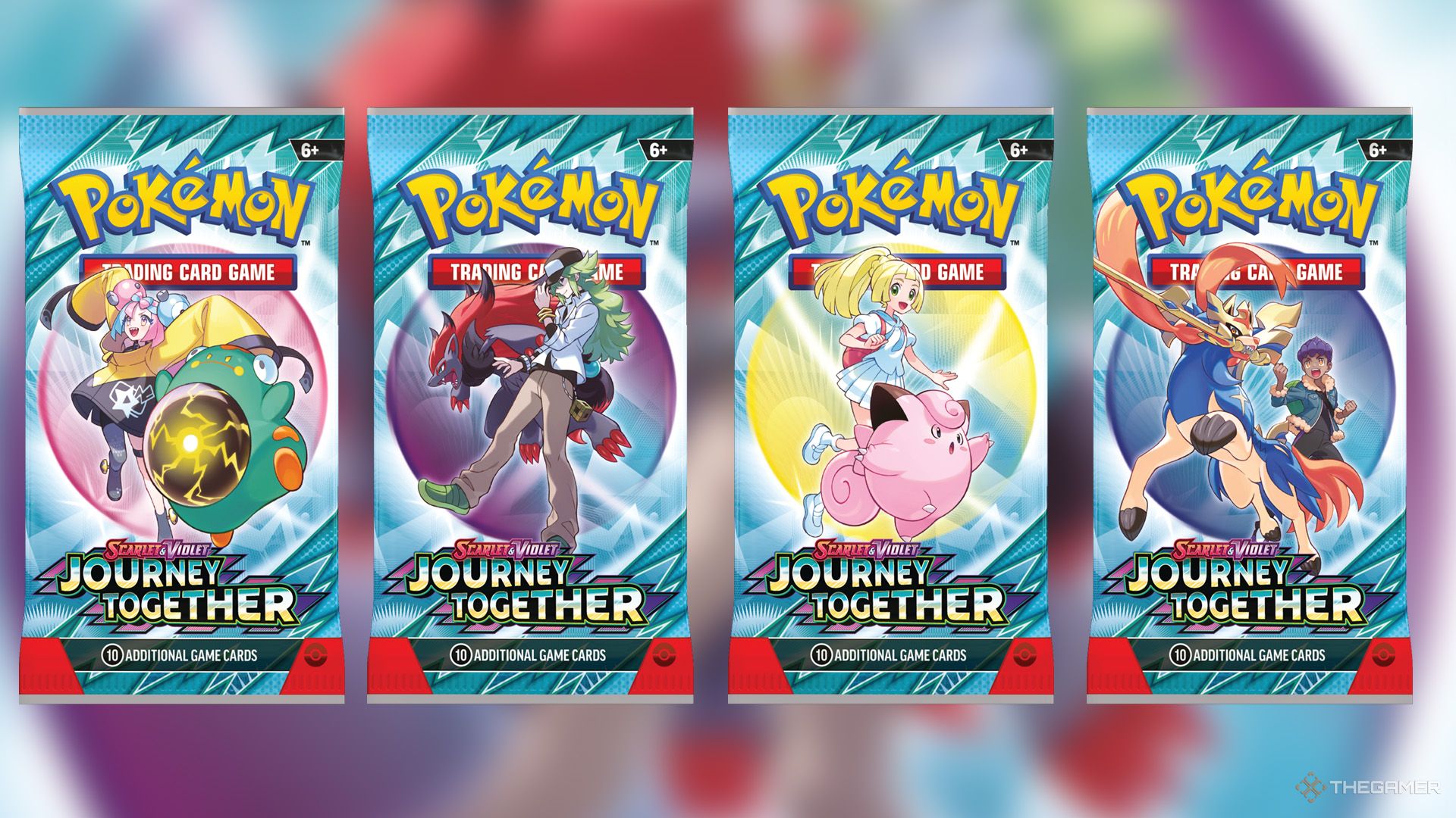All the booster packs of travel together in Pokémon TCG reflect.