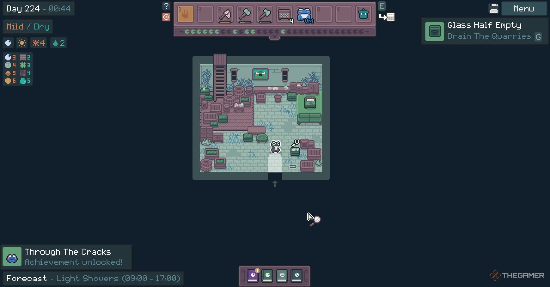 An item with a magnifying glass over it in Mudborne.