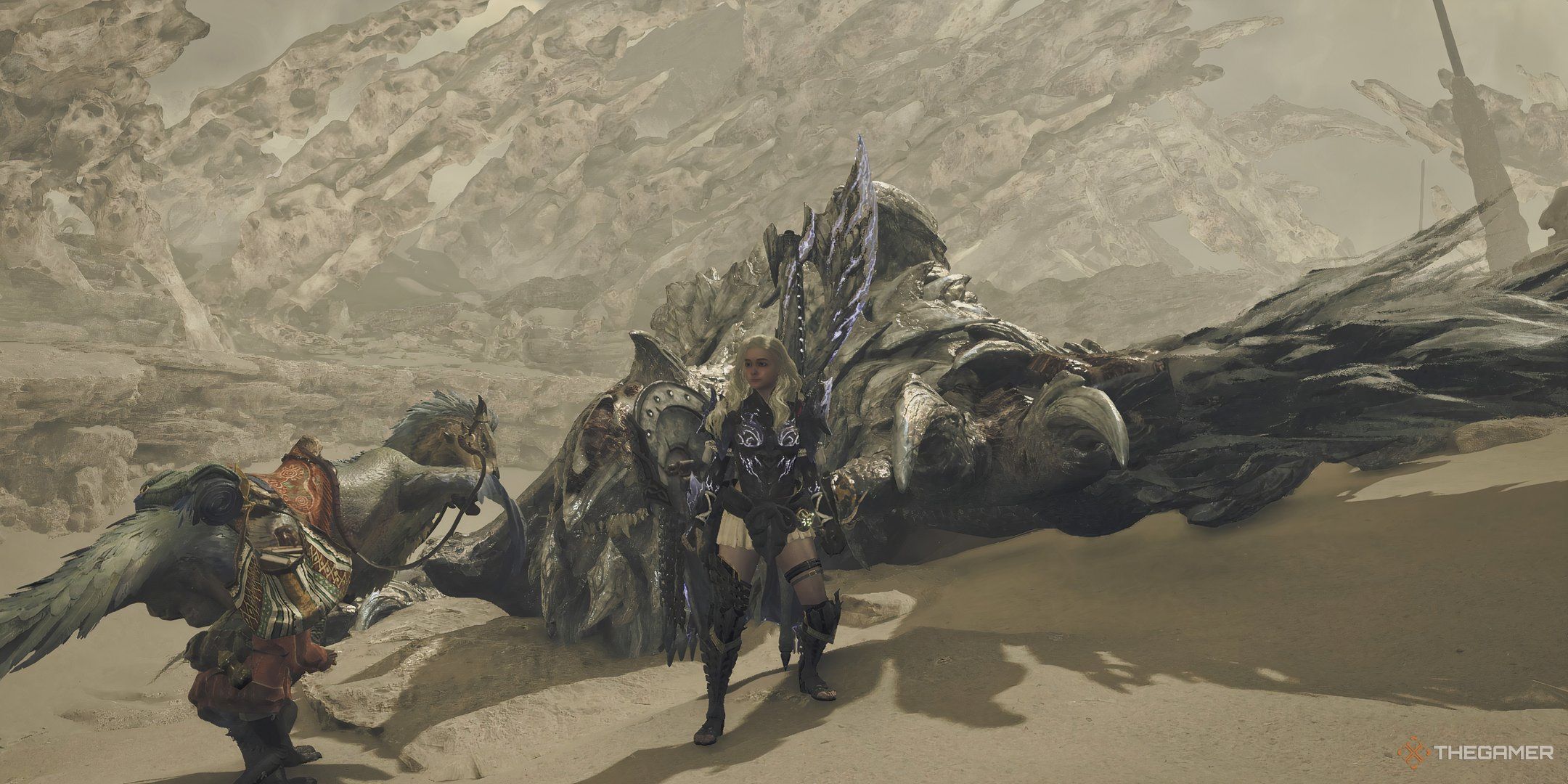 Arkveld slain by Gunlance in Monster Hunter Wilds.