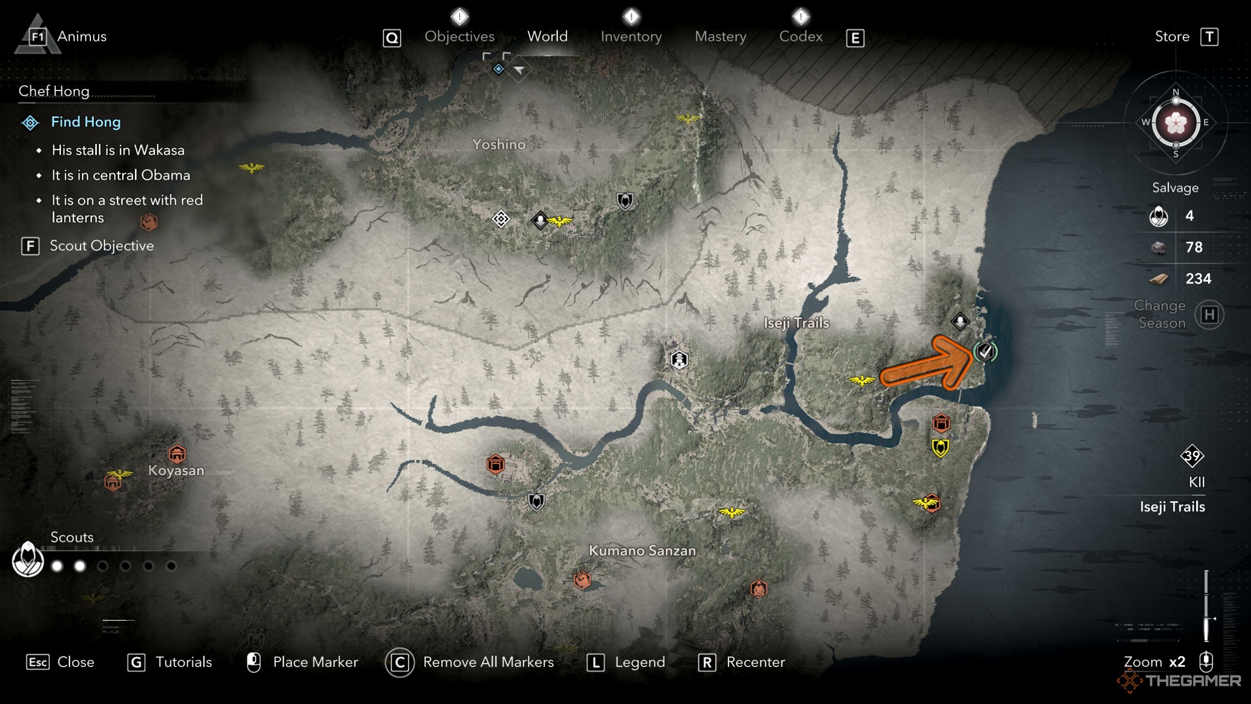 The way to the profession of the killers selected on the map.