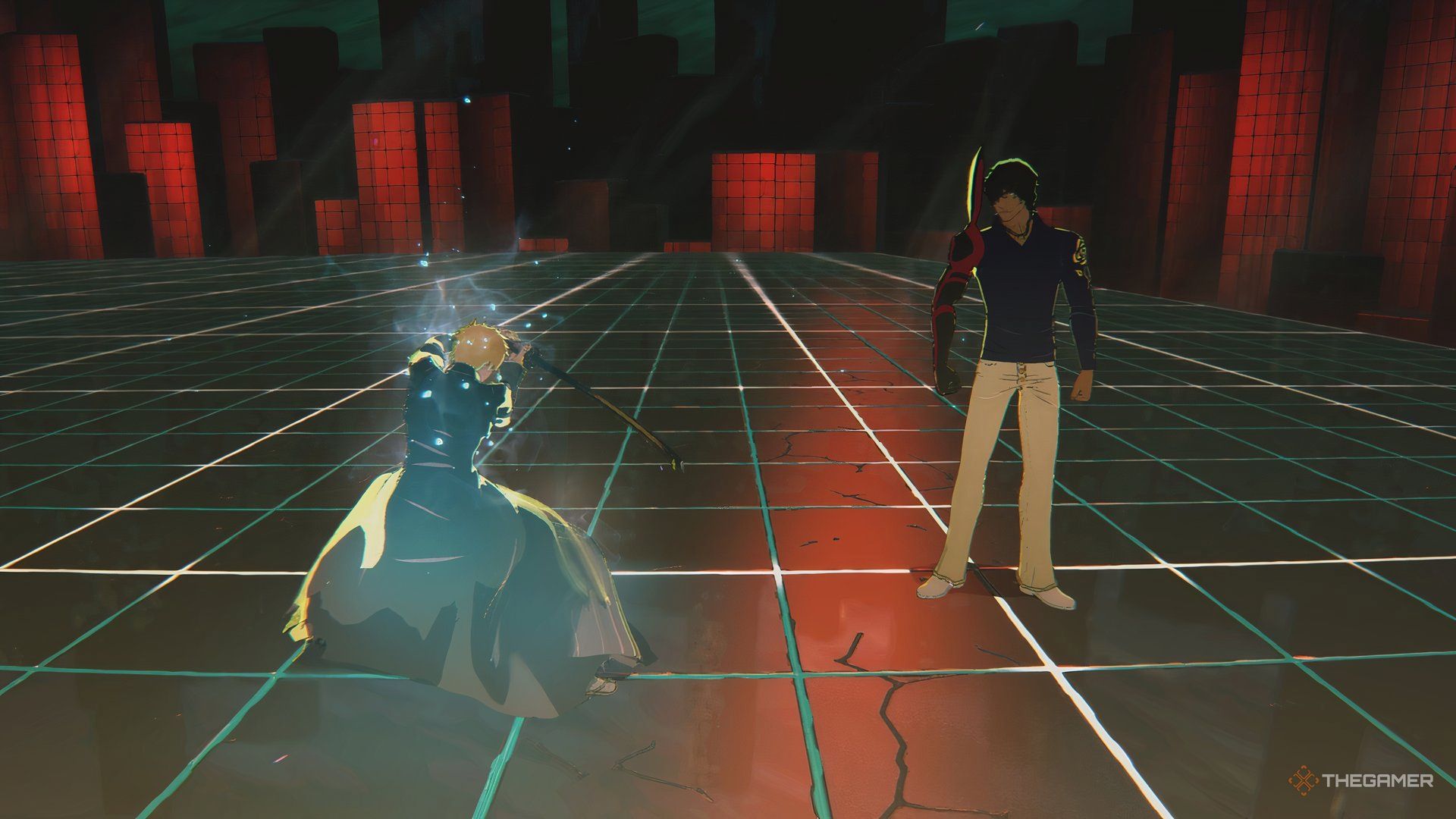 Ichigo Kurosaki in his combat stance with a sword in Bleach Rebirth of Souls.