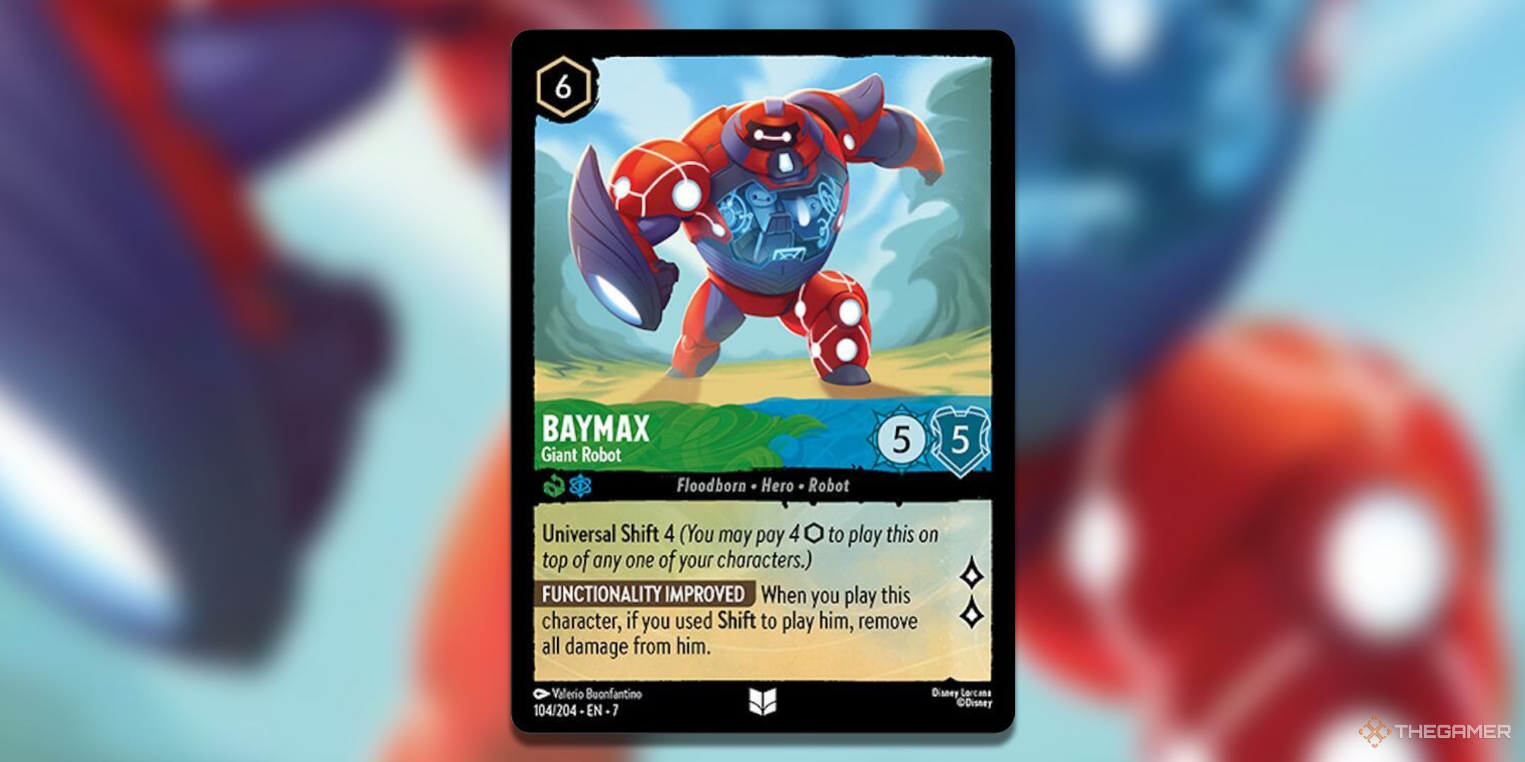 Baymax - Giant Robot Disney Lorcana Archazia's Island card art.