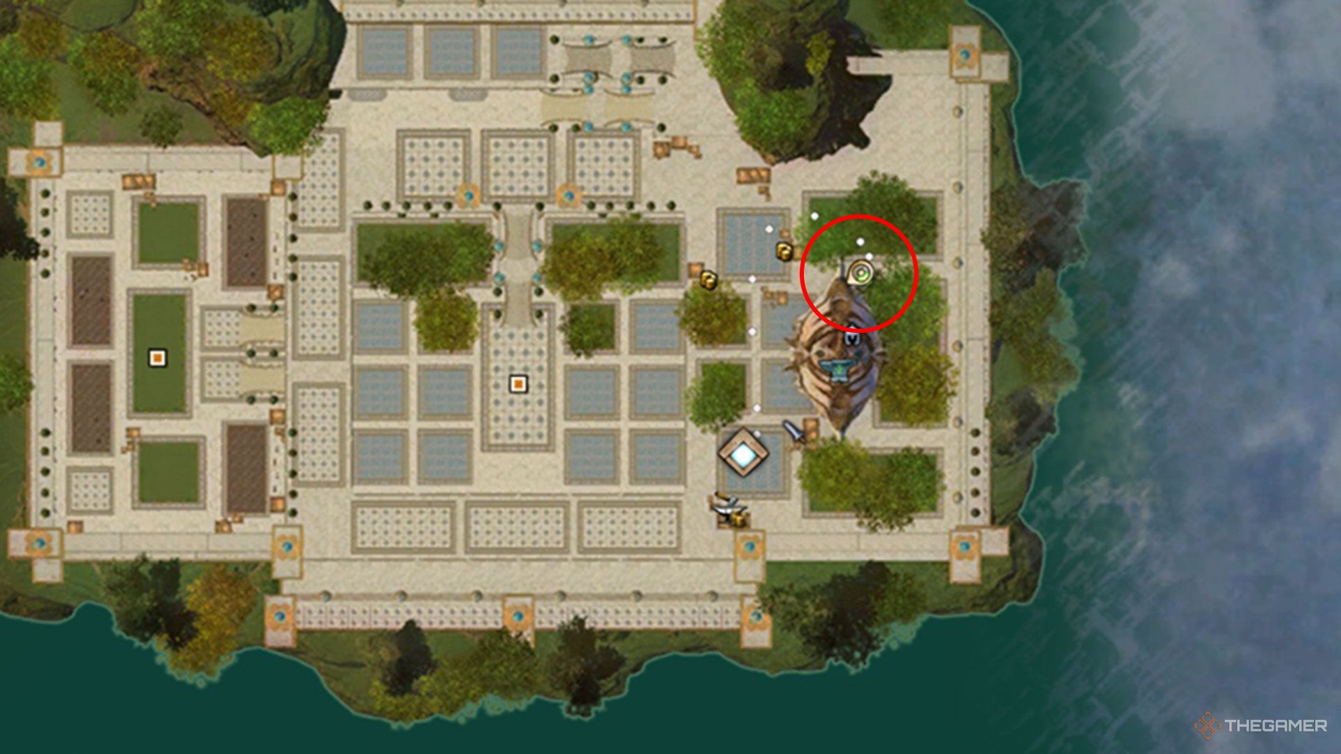 نقشه ای که موقعیت Callon را در Guild Wars 2 نشان می دهد.