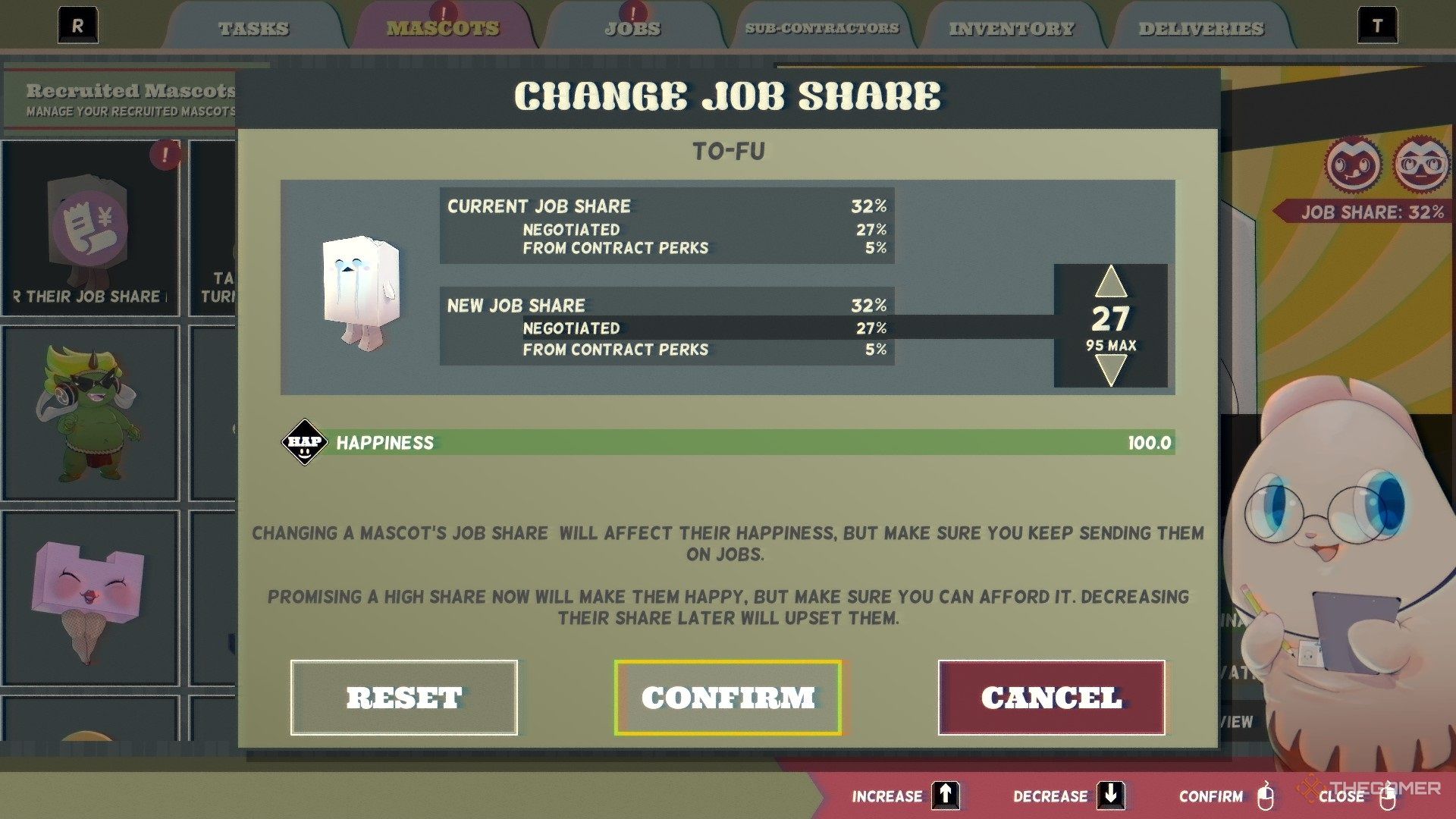 Promise to change the job share in the Shubnkar Agency.