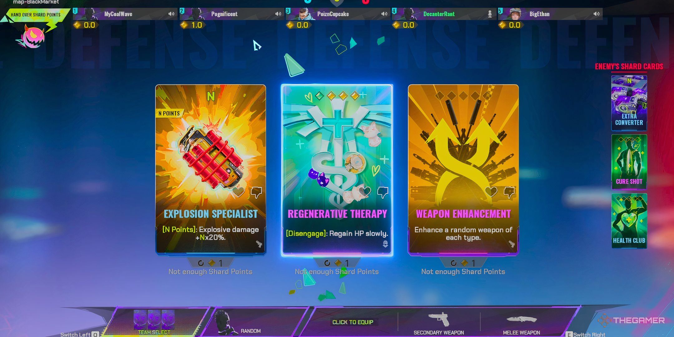 A set of Shard Cards in FragPunk.