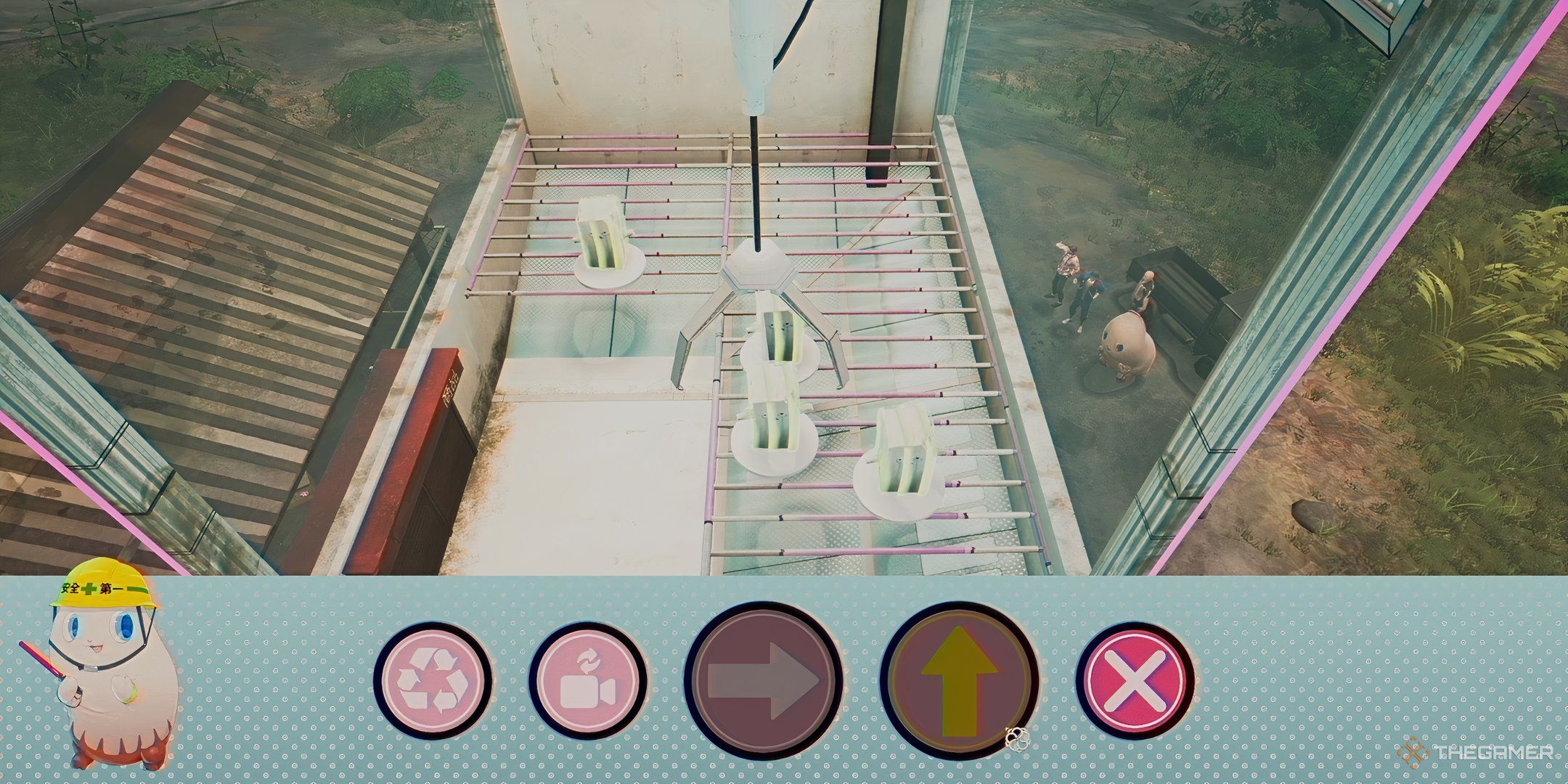 Pinky and Dastur promise are playing a crane game in Mosque Agency.