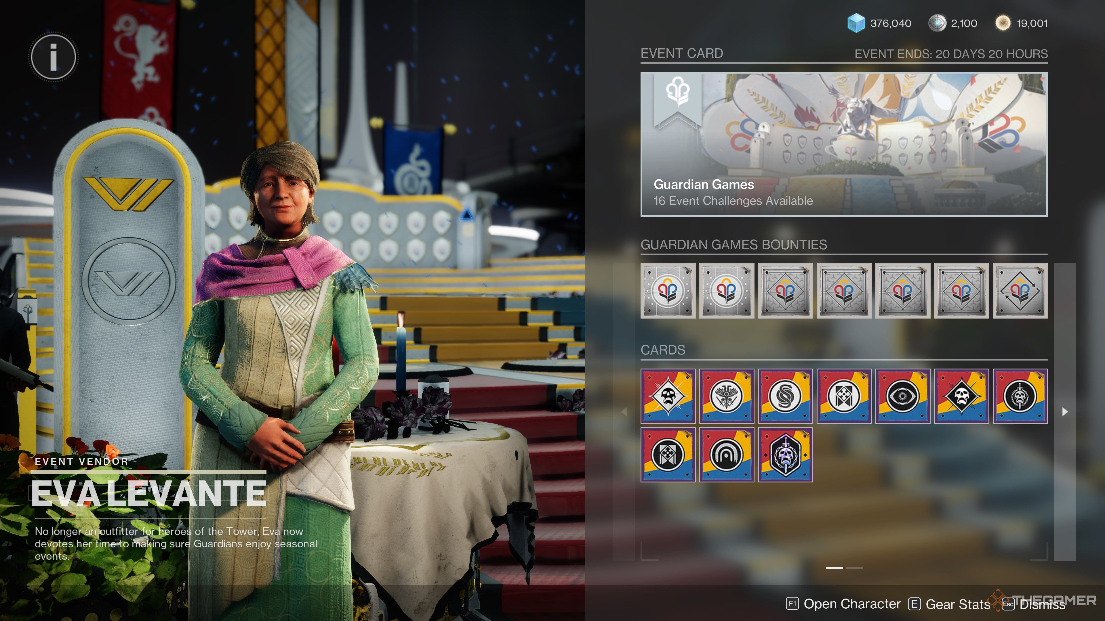 Destiny 2 Eva Contender Cards