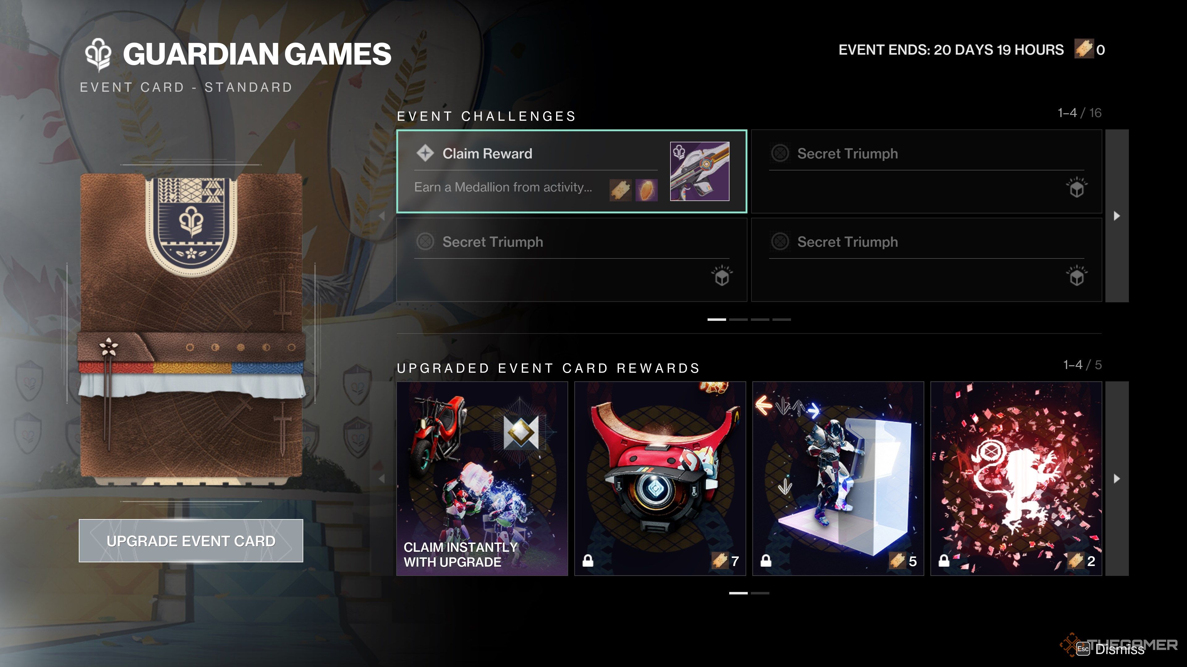 Destiny 2 GG2025 Event Card