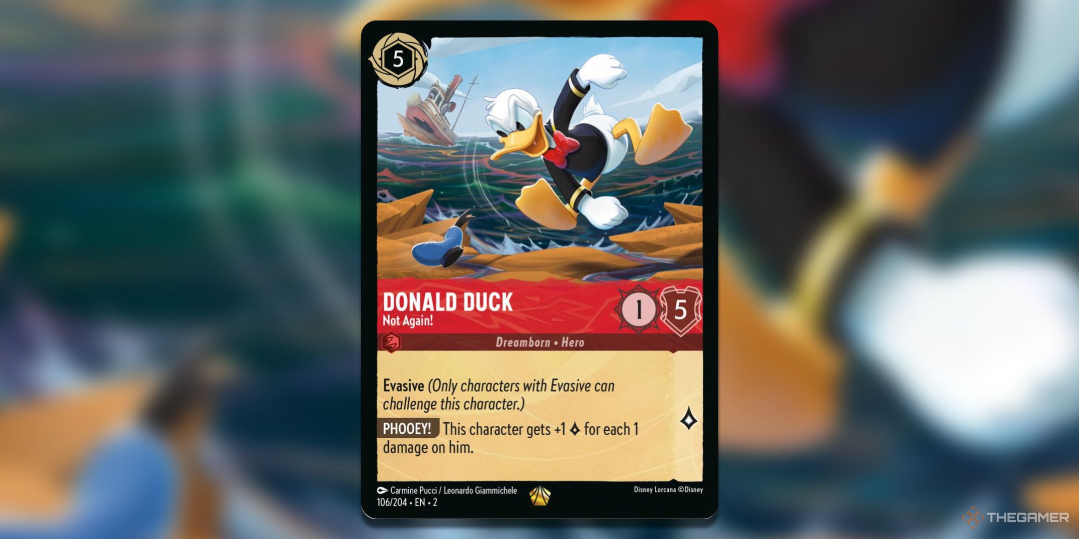 Donald Duck, again isin not the LONINAAN card art.