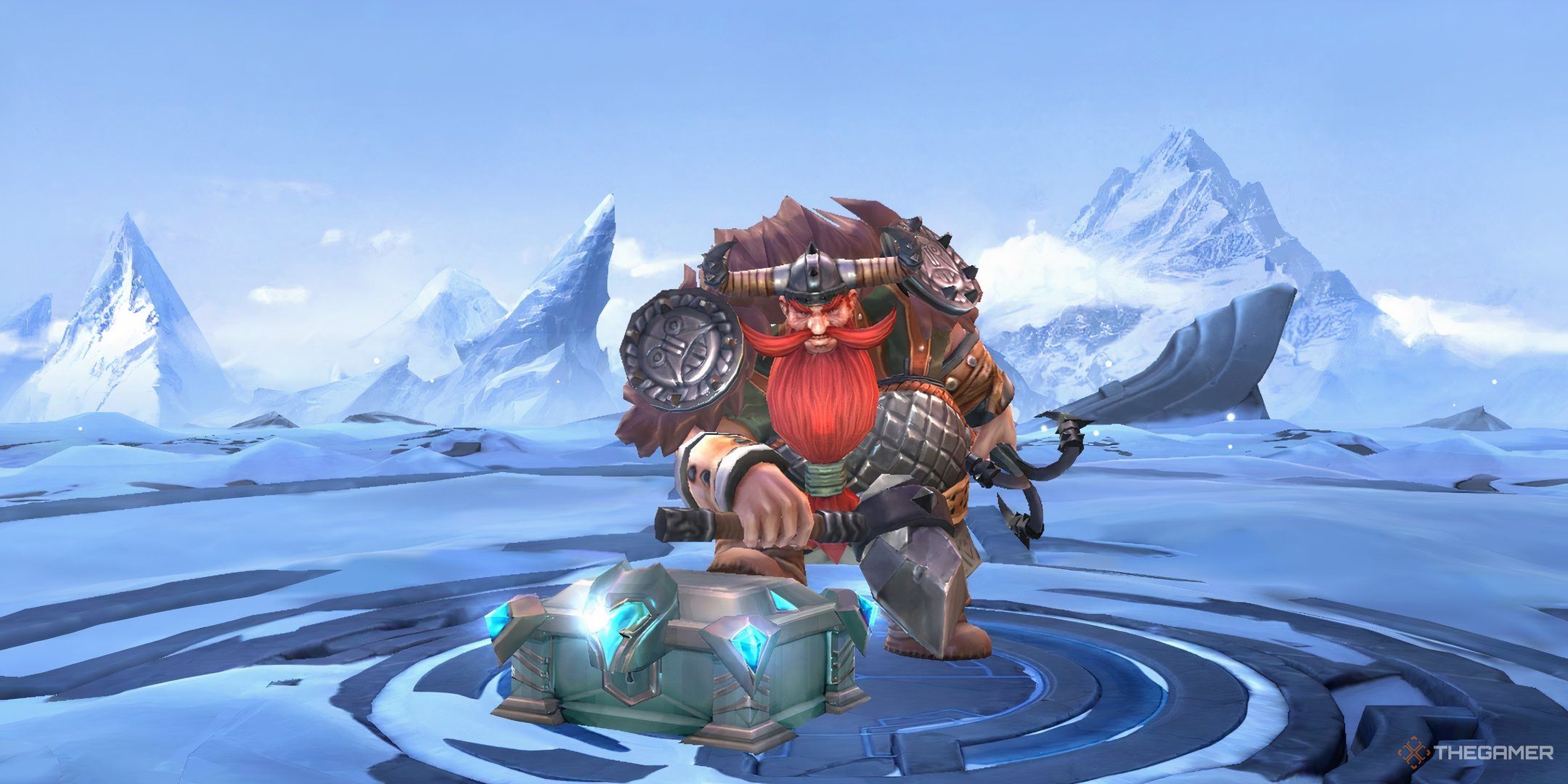 Franco stands in its character display page from mobile legends Bang Bang.