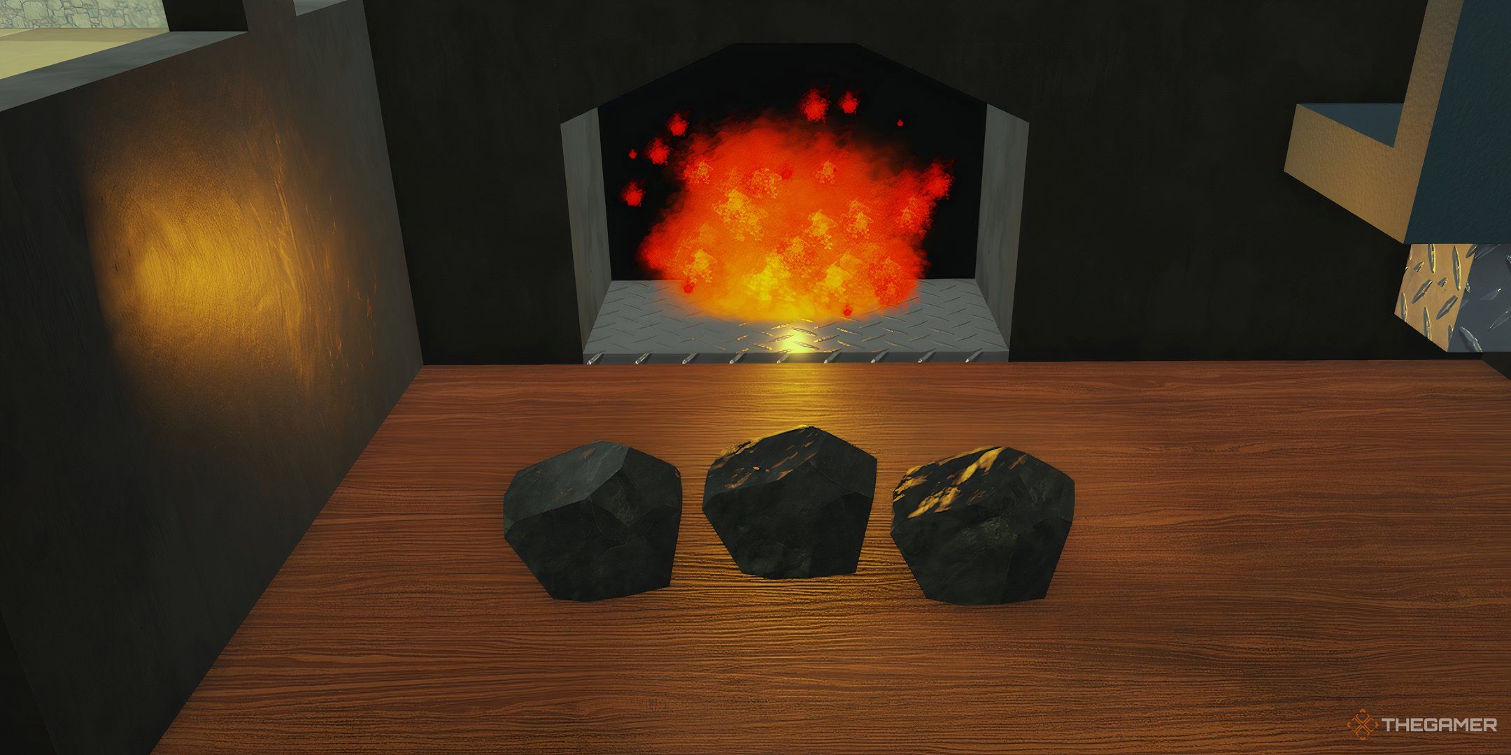 Coal, which is a fuel item in Dead Rails on Roblox.