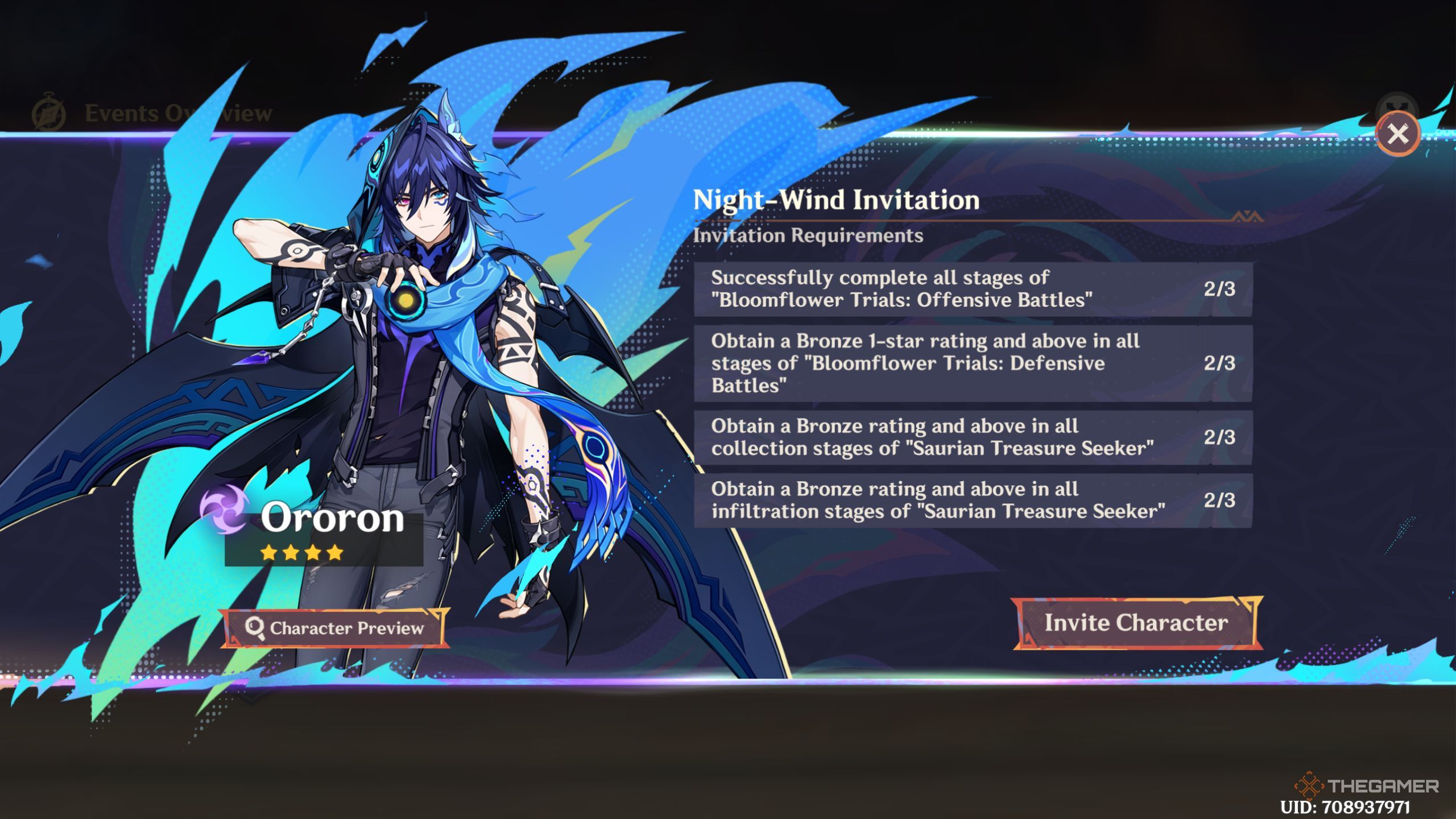 Genshin Impact unlocking Ororon in Tournament of Glory in Bloom event.
