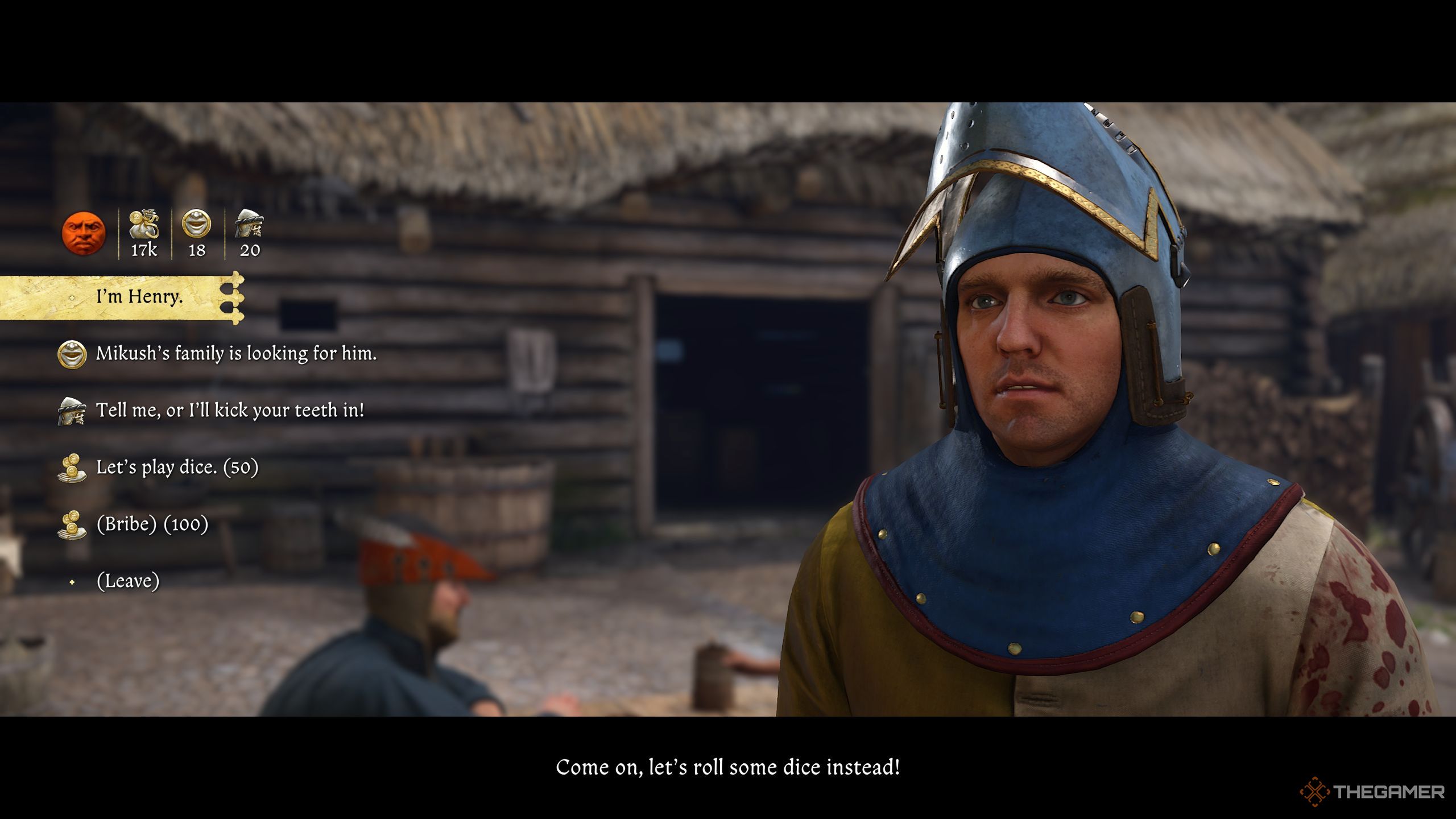 Henry talking to Chernik about Mikush in Kingdom Come: Deliverance 2.