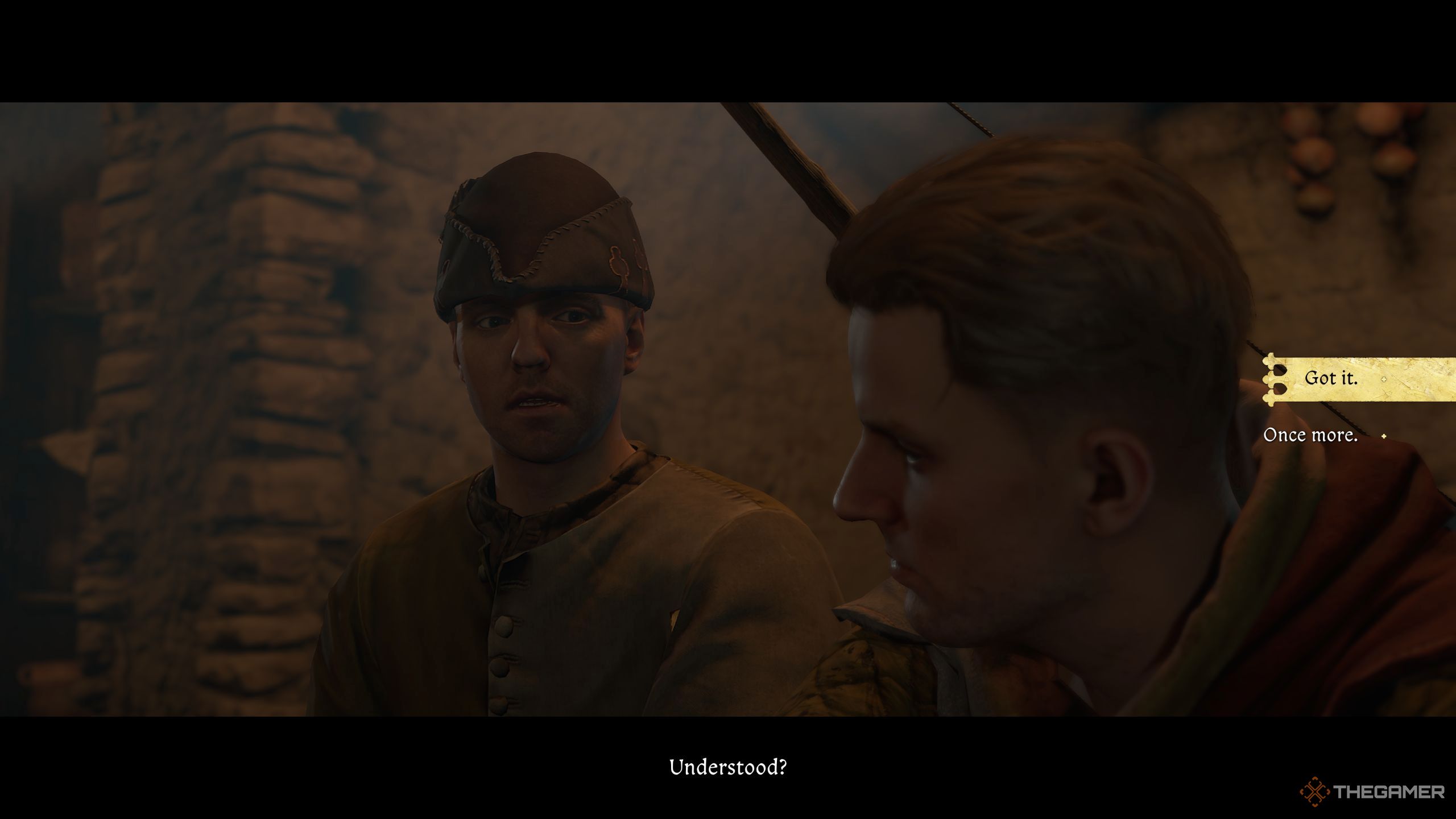 Henry talking to Hans Capon before fighting.