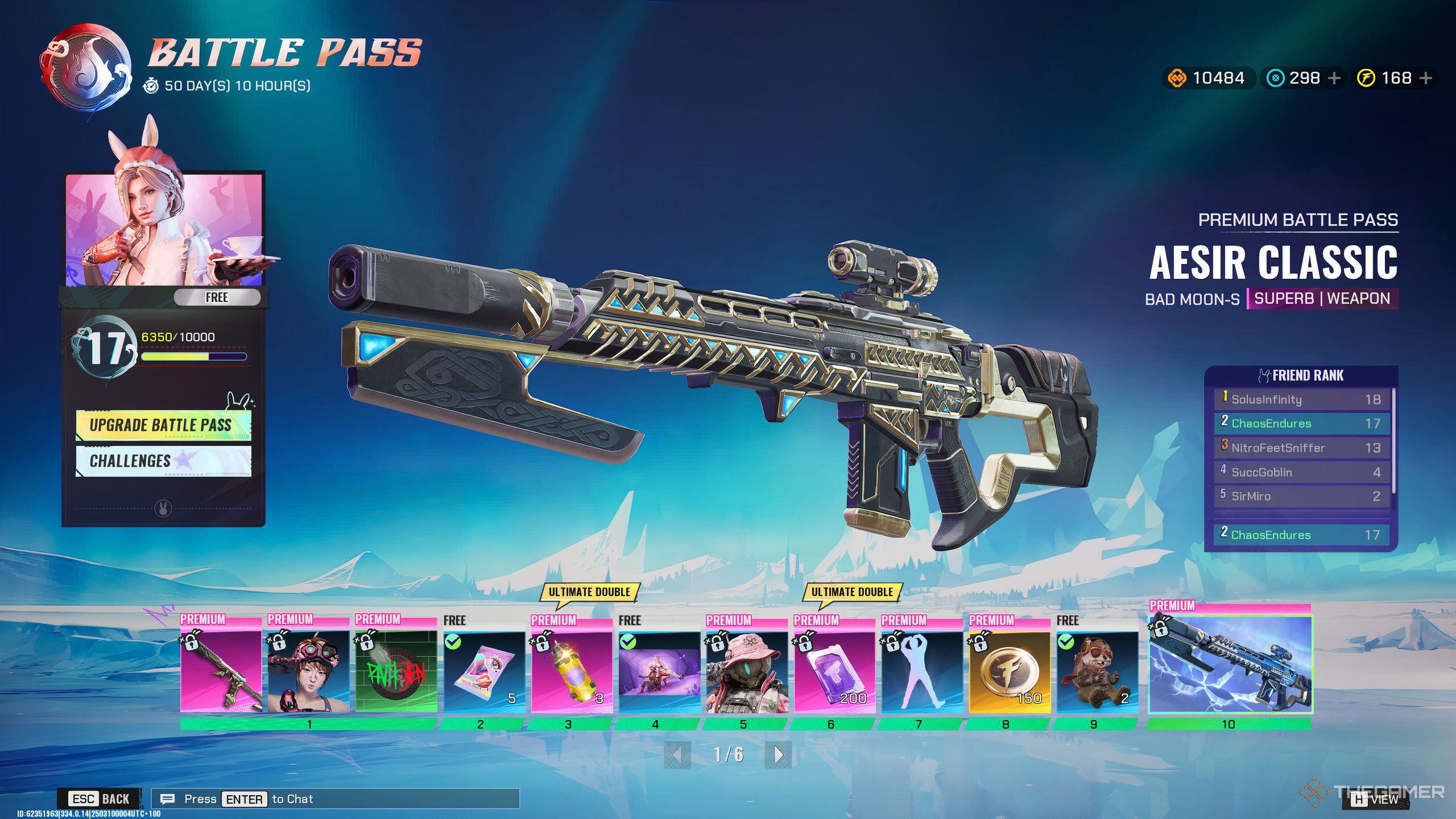 The Battle Pass in Season 1 of FragPunk.