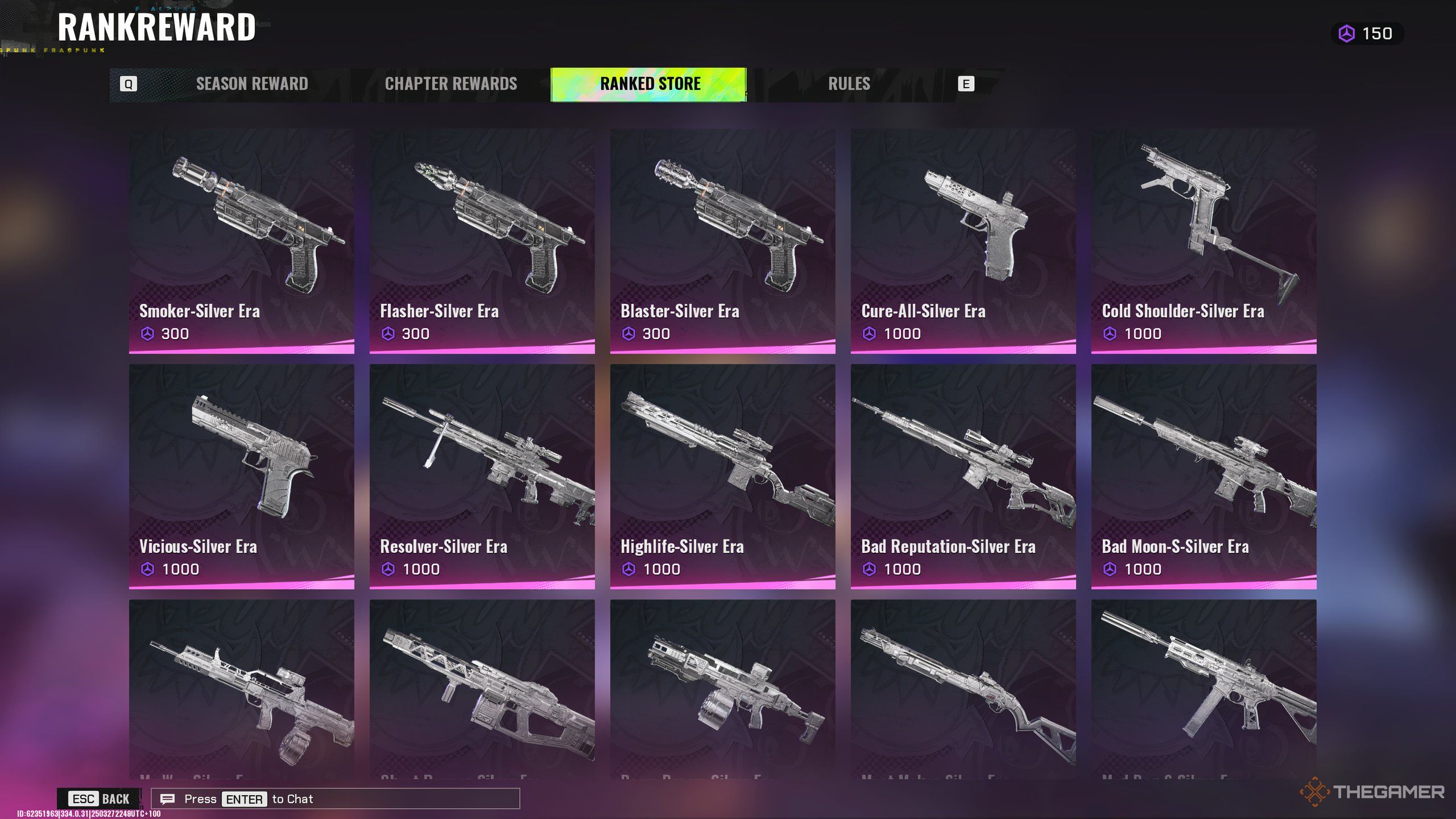 Store in Faripinic, where you can exchange rank coins for royal skins.