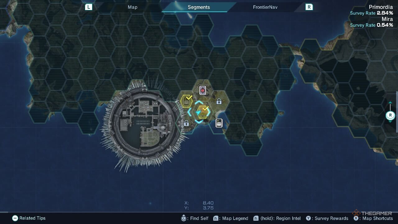 Map of class in Zenobolad X