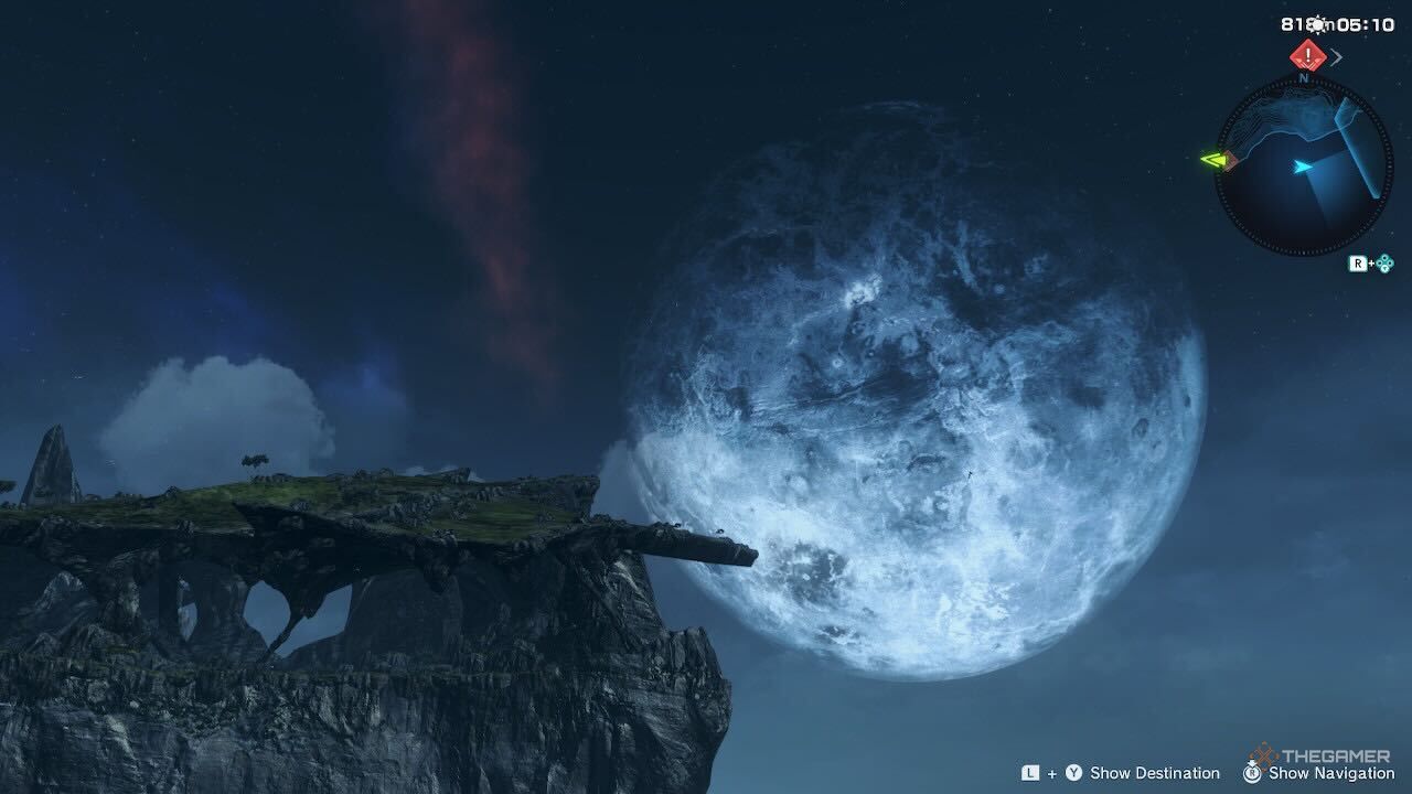 یکی از قمرهای میرا در Chronicles Xenoblade x