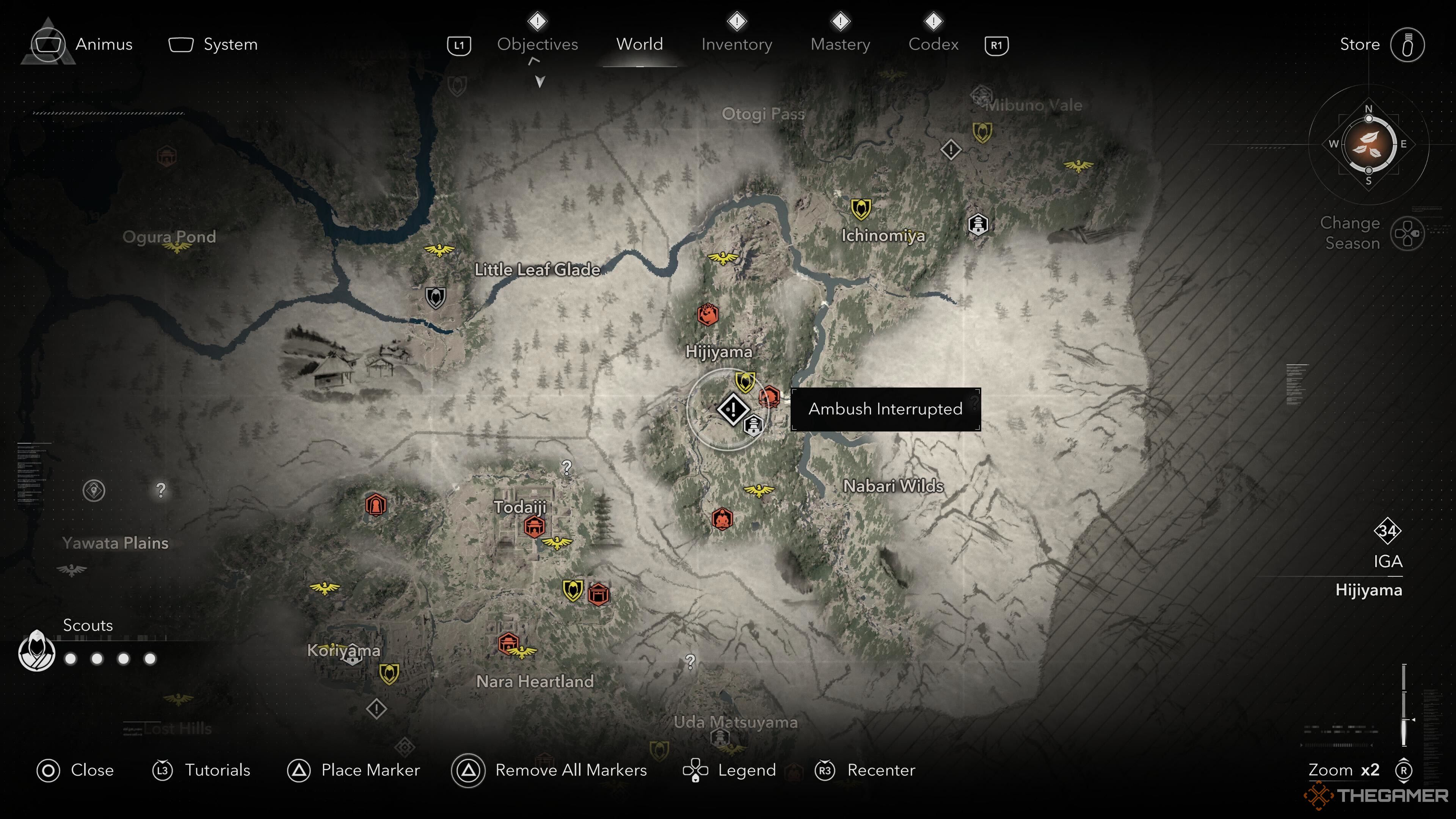 The beginning of ambush, interrupting quests in the shadow of the Creed of Assassin