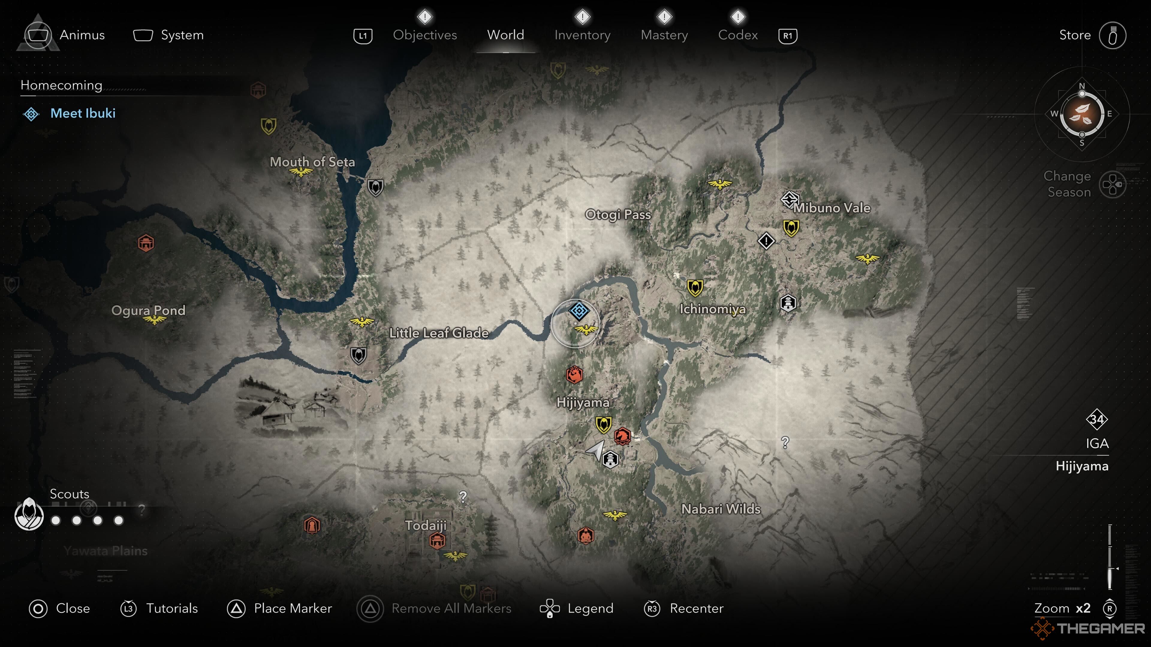 The beginning of the mission to the shadow of Assassin's Creed