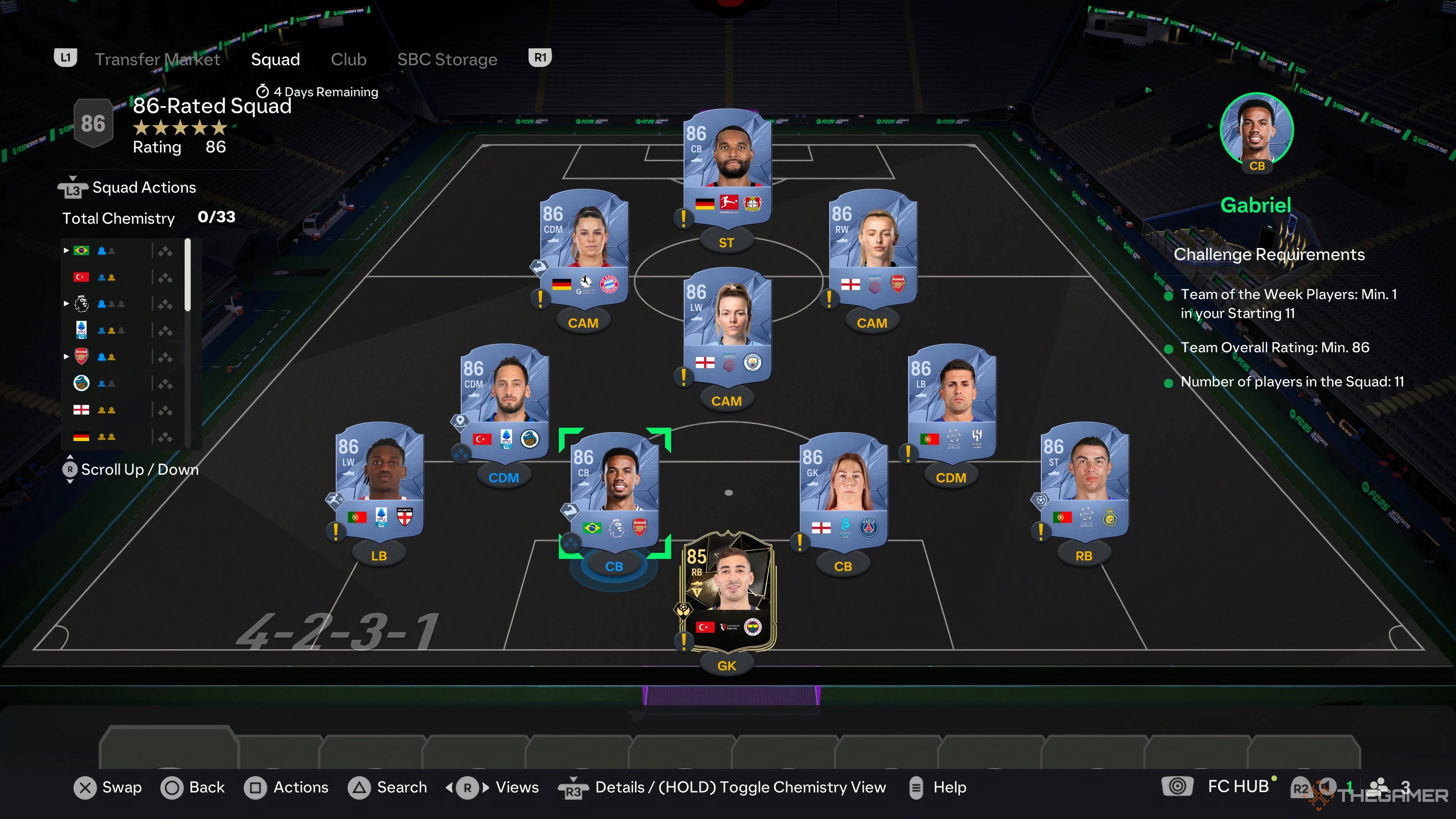 A screenshot of the Five Star EVO Baller SBC solution.