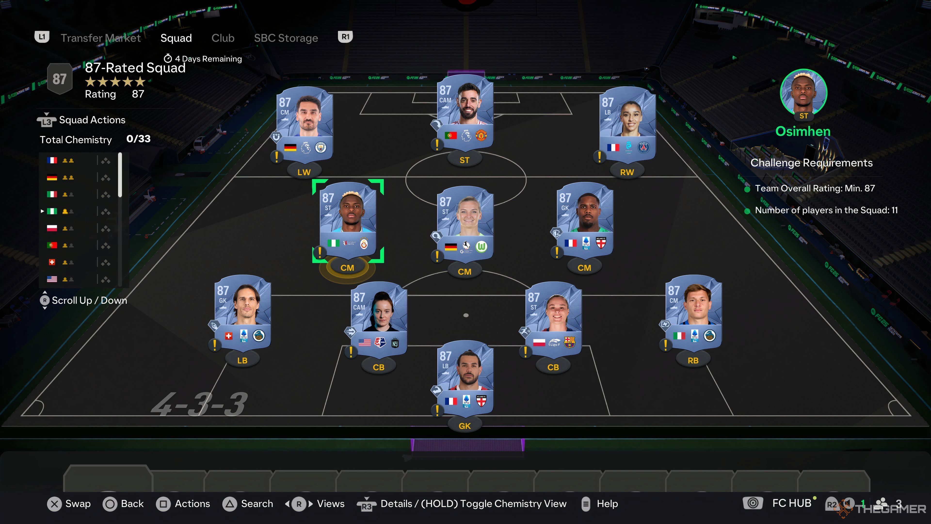 A screenshot of the third  Five Star EVO Baller SBC solution.