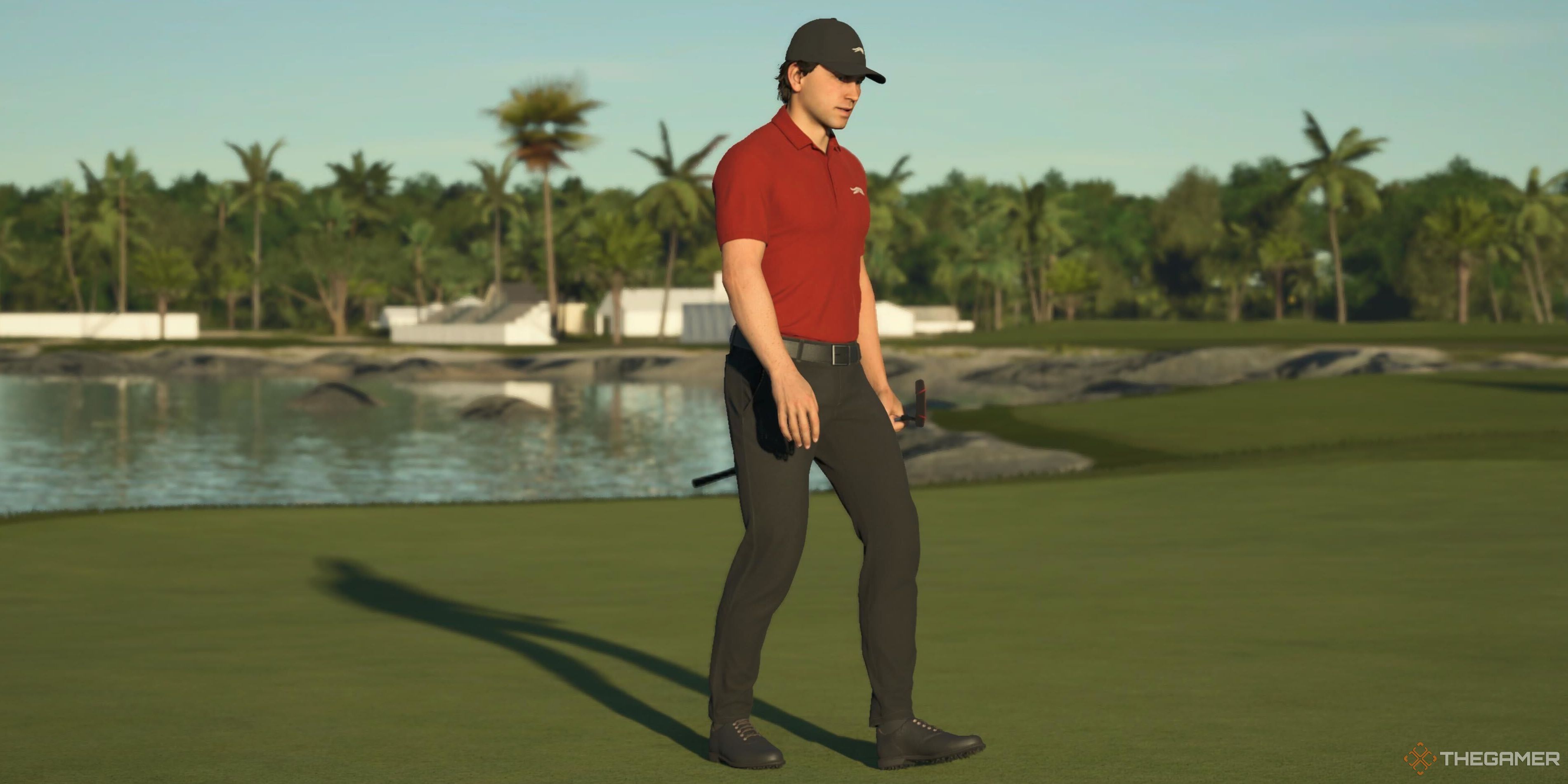 Player walking in PGA Tour 2K25.