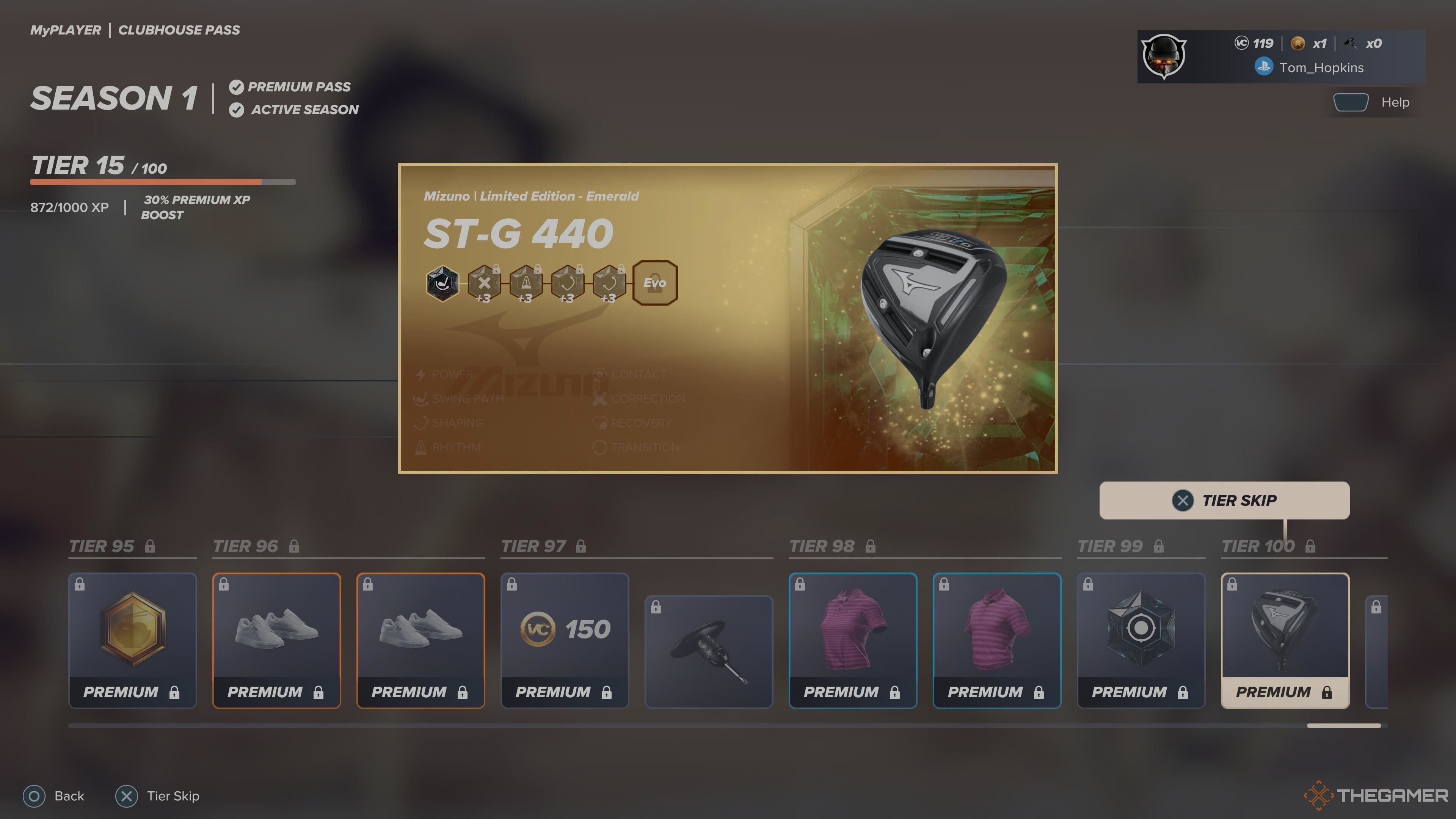 A club in the season pass in PGA Tour 2K25.