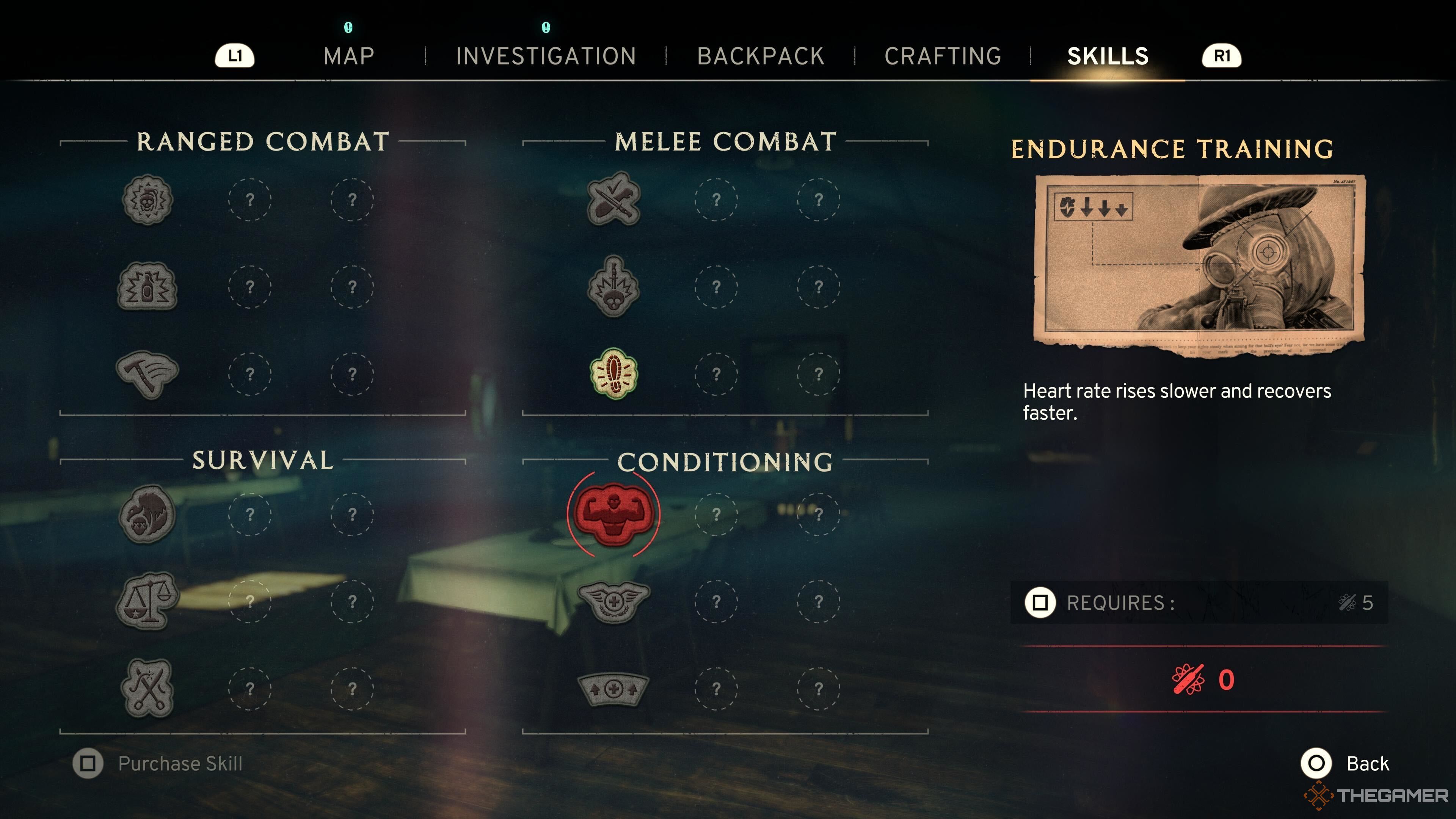 Endurance skills in the atom fall.