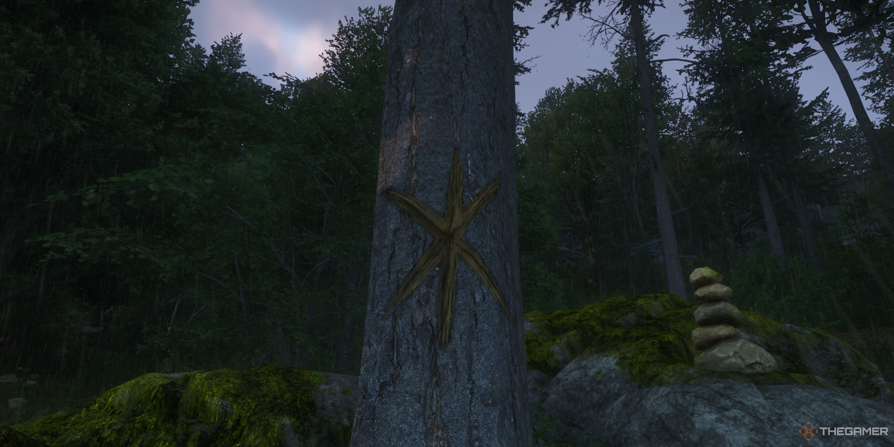 Kingdom Come: Deliverance 2 Henry standing in front of a tree with a star sign.