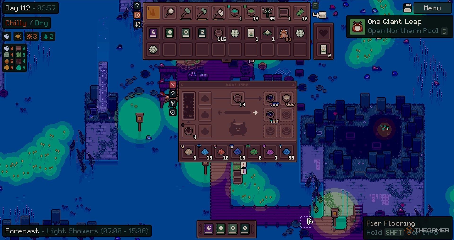Making magic muds in a cauldron in Mudborne.