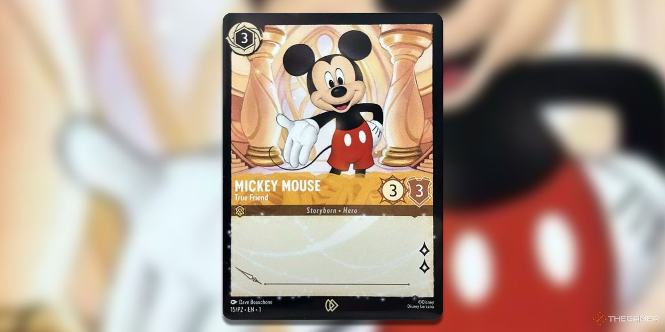 Mickey Mouse - True Friend Disney Lorcana card art.
