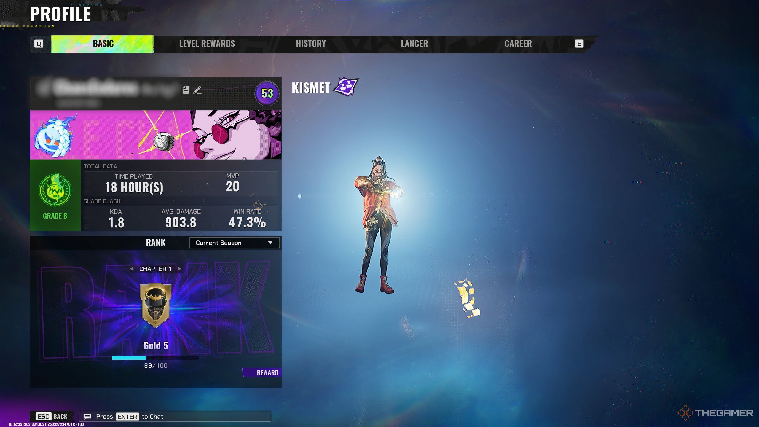 Players' profile page in Freepic.