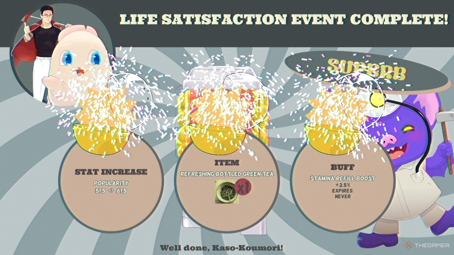 Promises Rewards for the satisfaction of life in Shubnkar Agency.