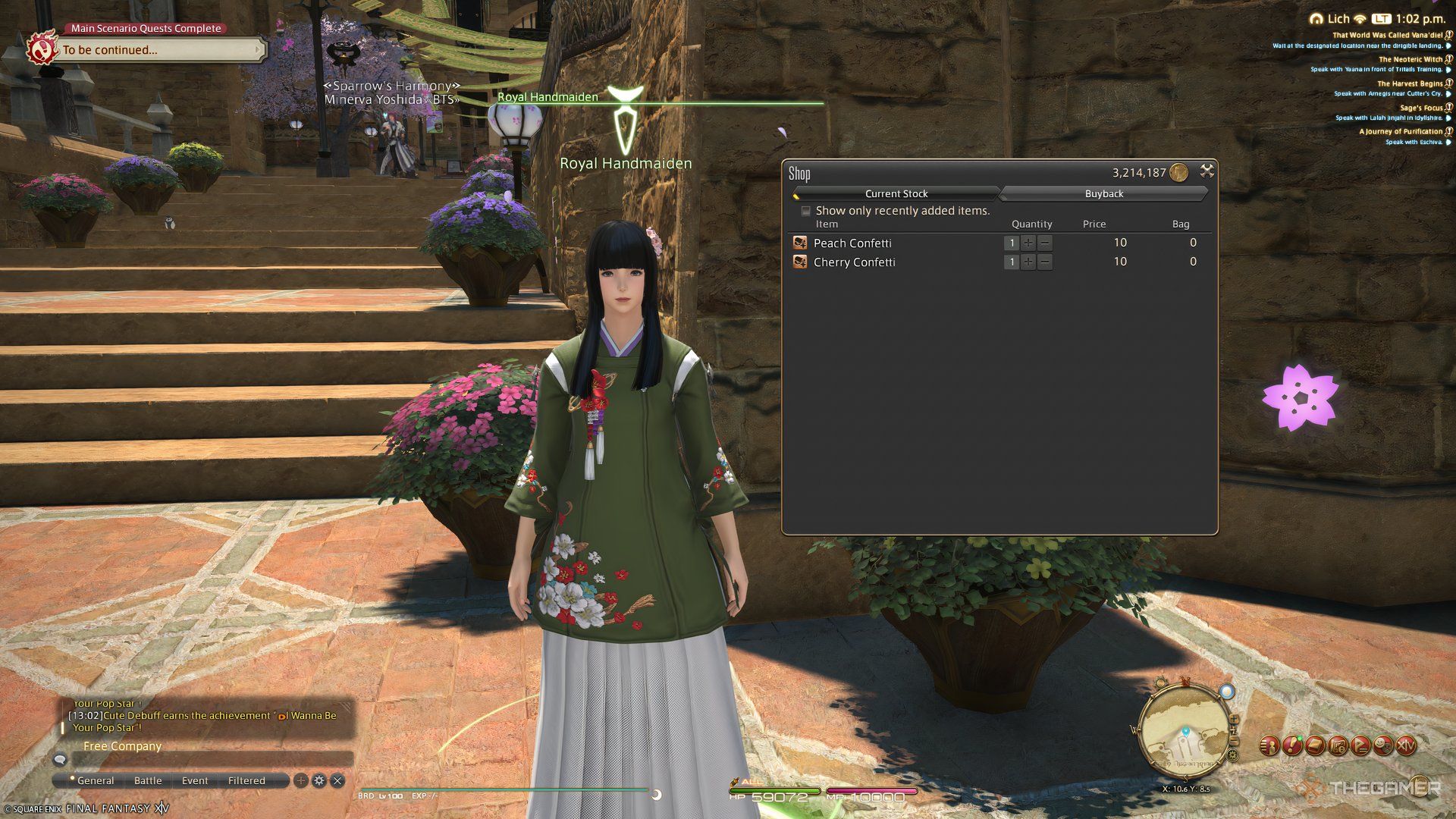 Royal Handmaiden wares in Final Fantasy 14.