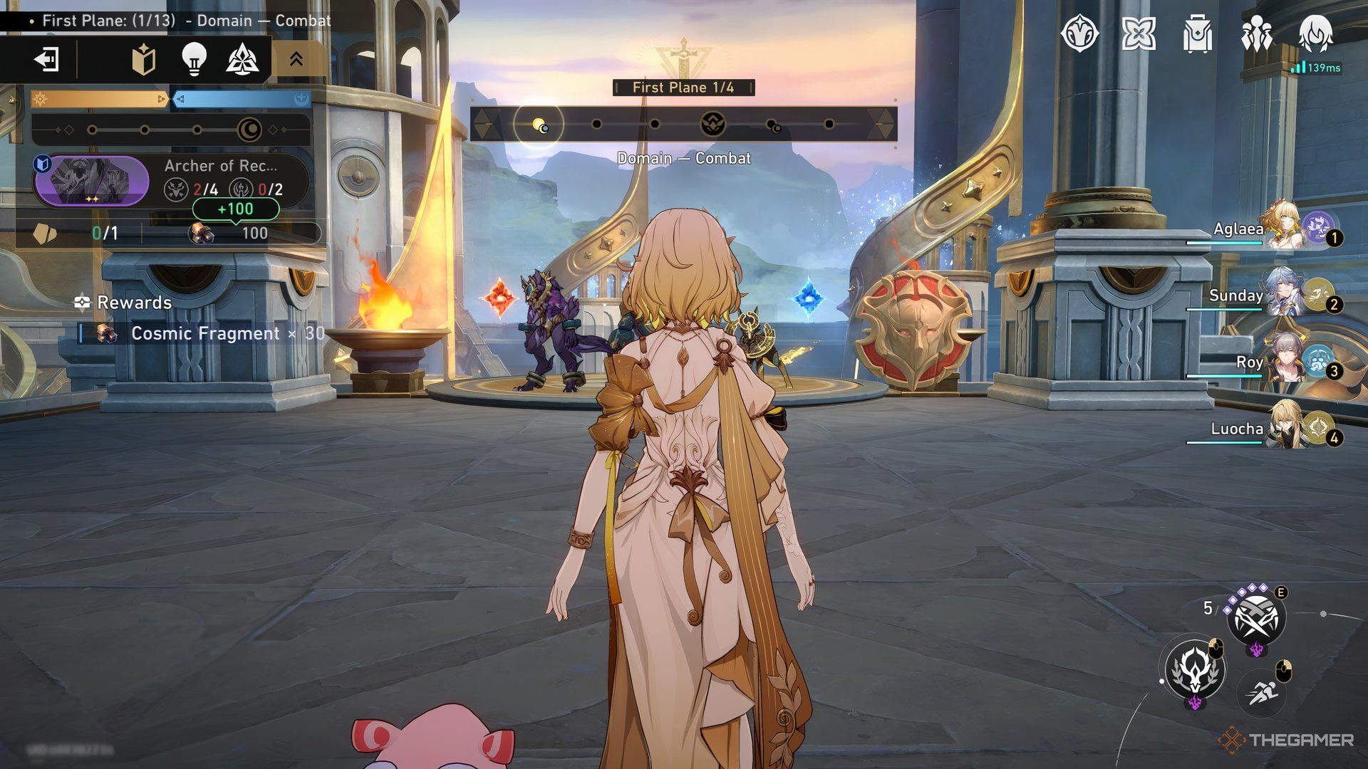 Aglaea inside the Protean Hero game mode in Honkai: Star Rail.
