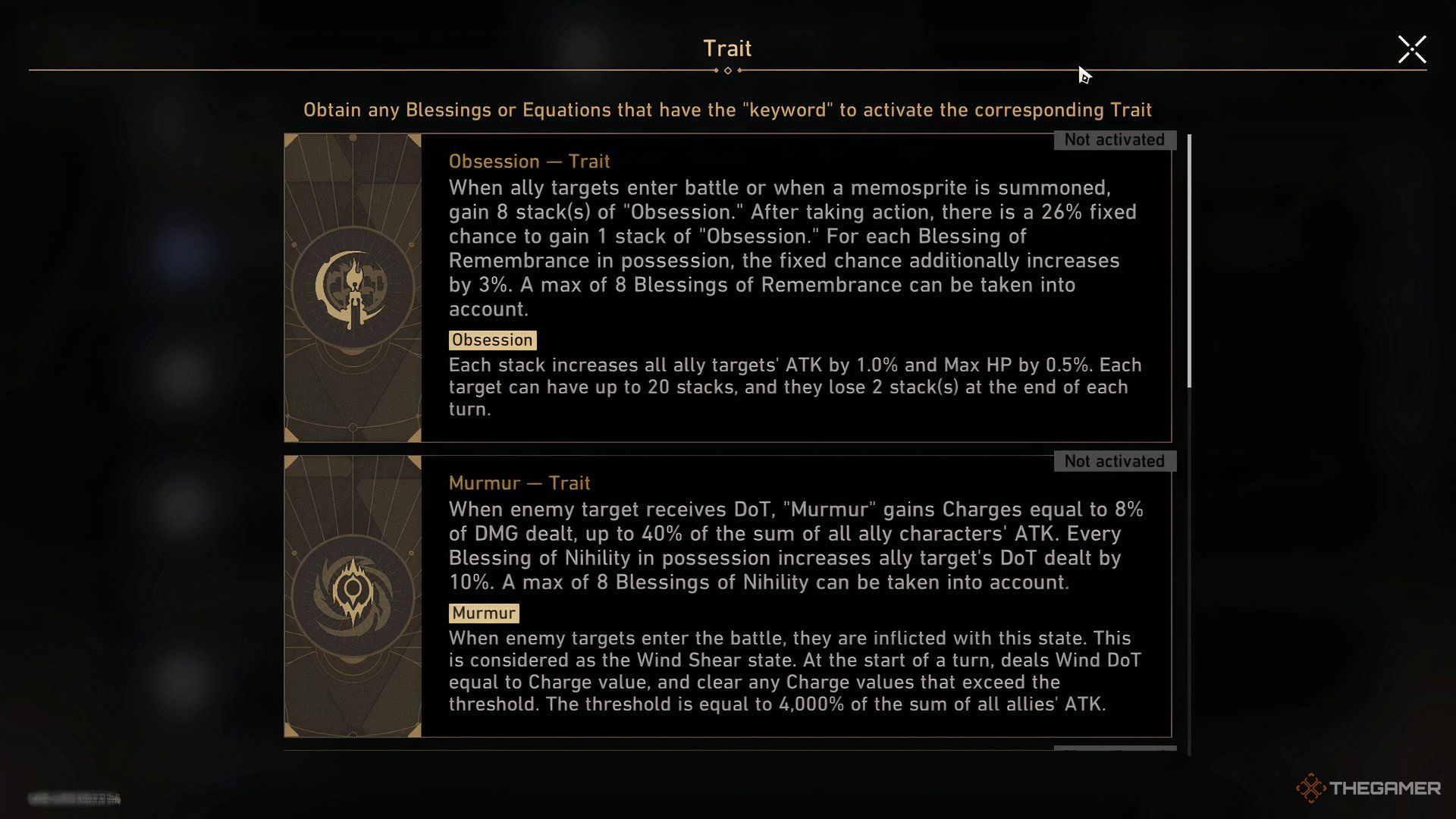 Information about Traits in Honkai: Star Rail.