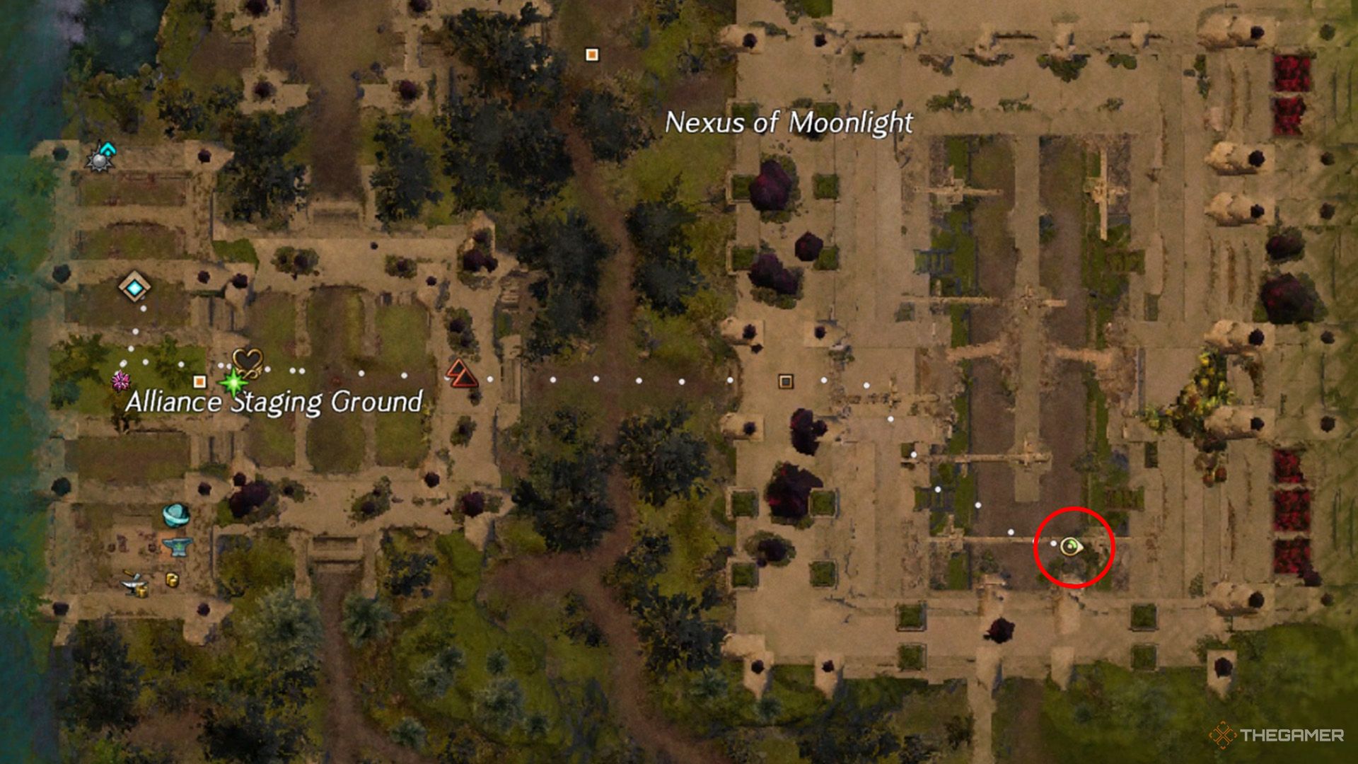 Place of the third scattered journal on the map in Guild War 2.